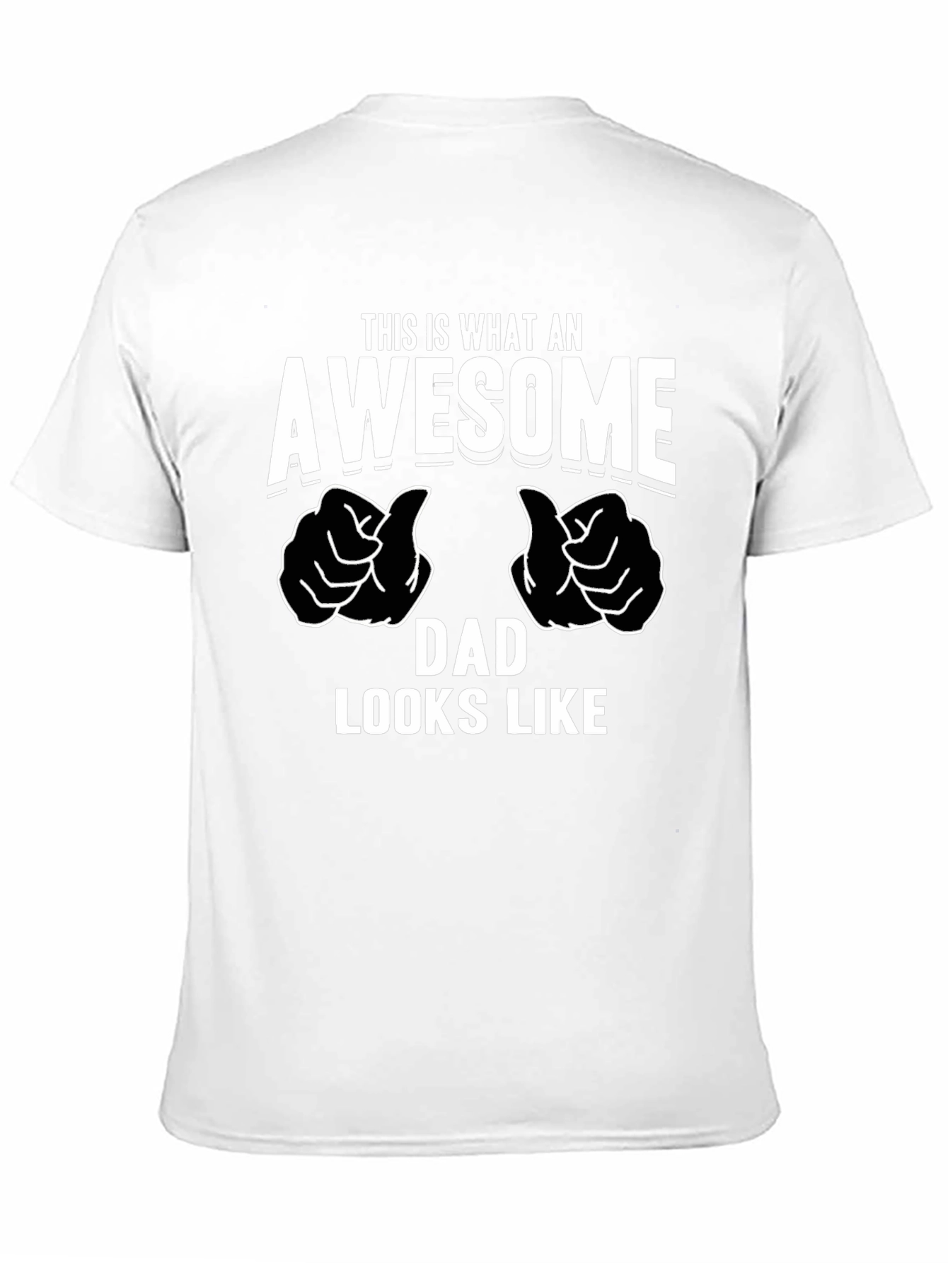 Awesome Dad Graphic T-Shirt - Black
