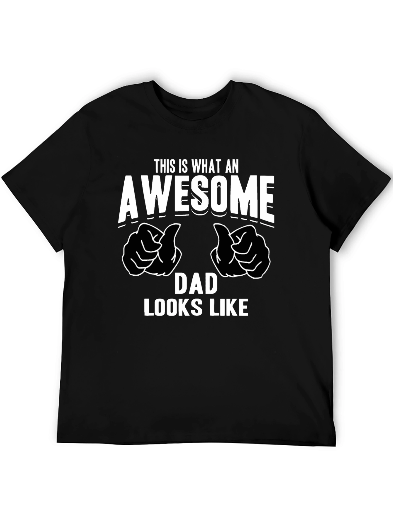 Awesome Dad Graphic T-Shirt - Black