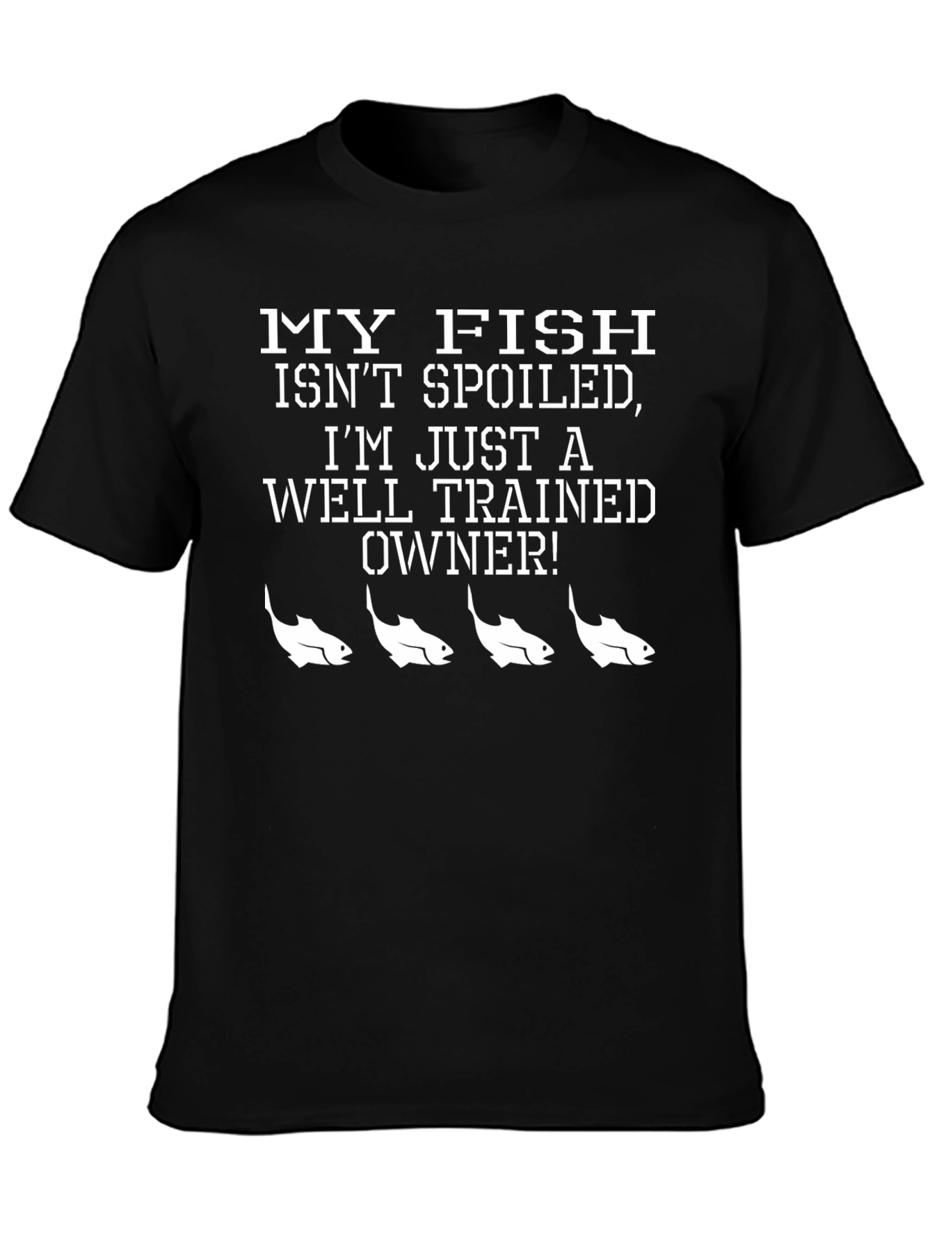 Funny Fish Owner Black T-Shirt