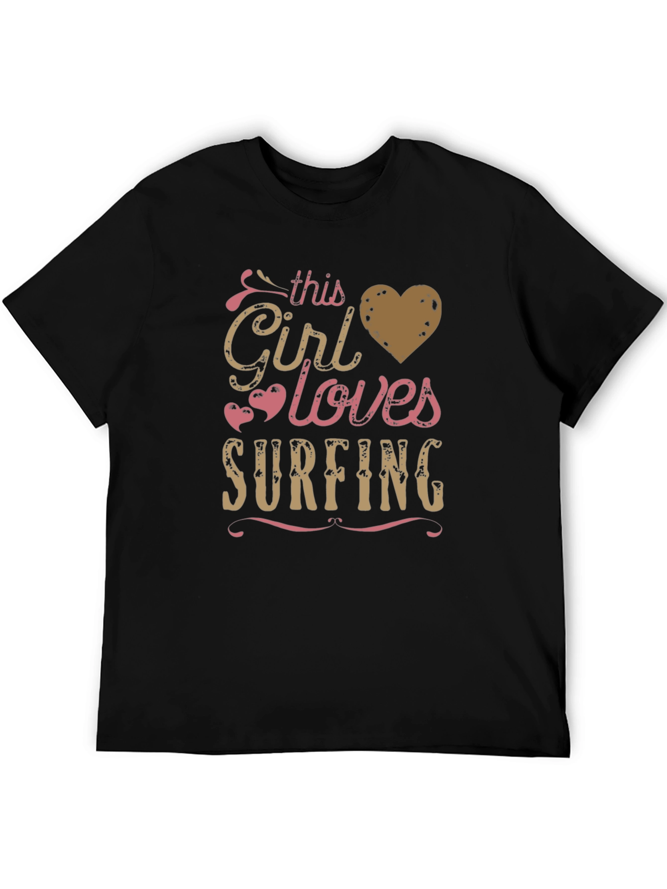 This Girl Loves Surfing Graphic T-Shirt