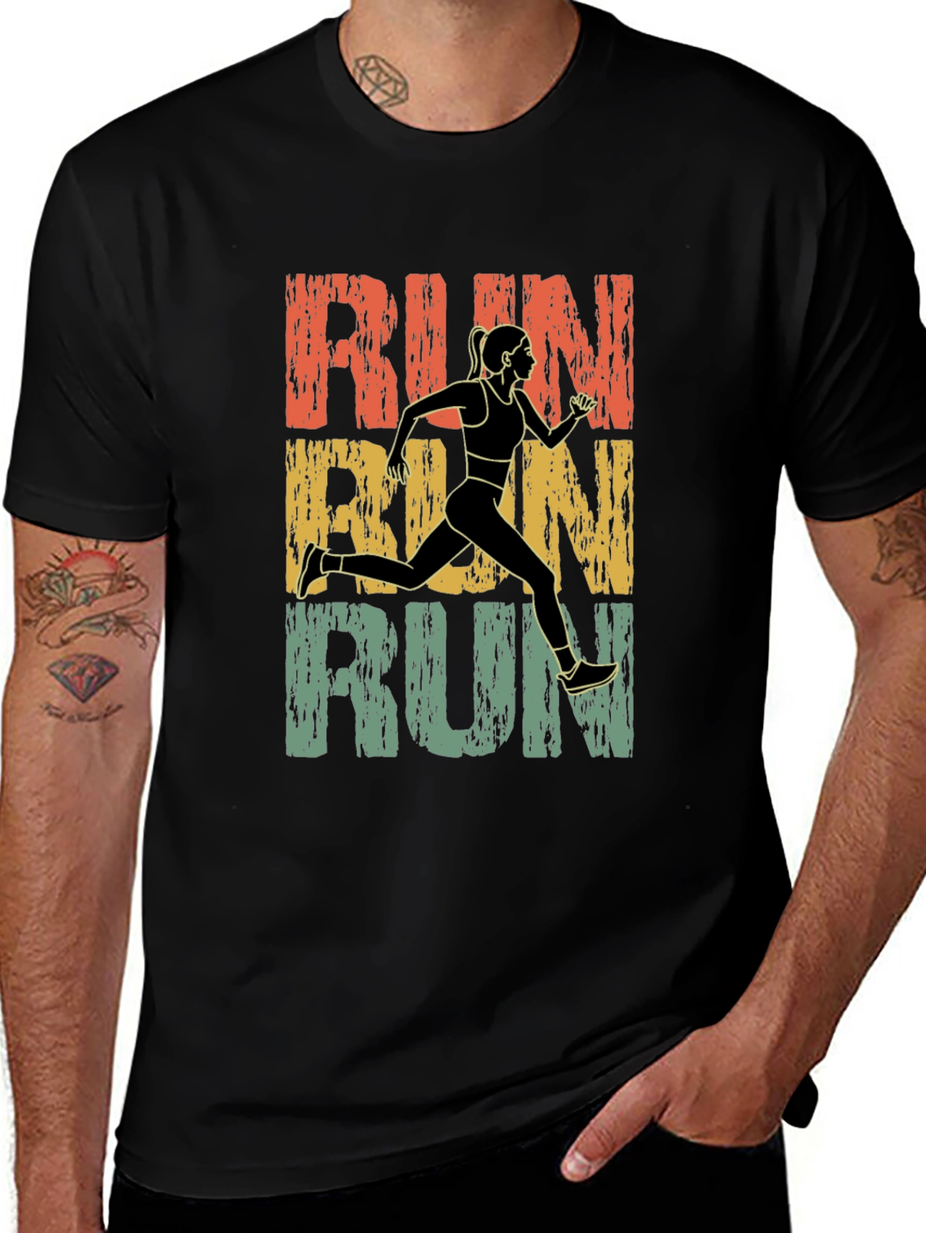 Retro Run Graphic T-Shirt