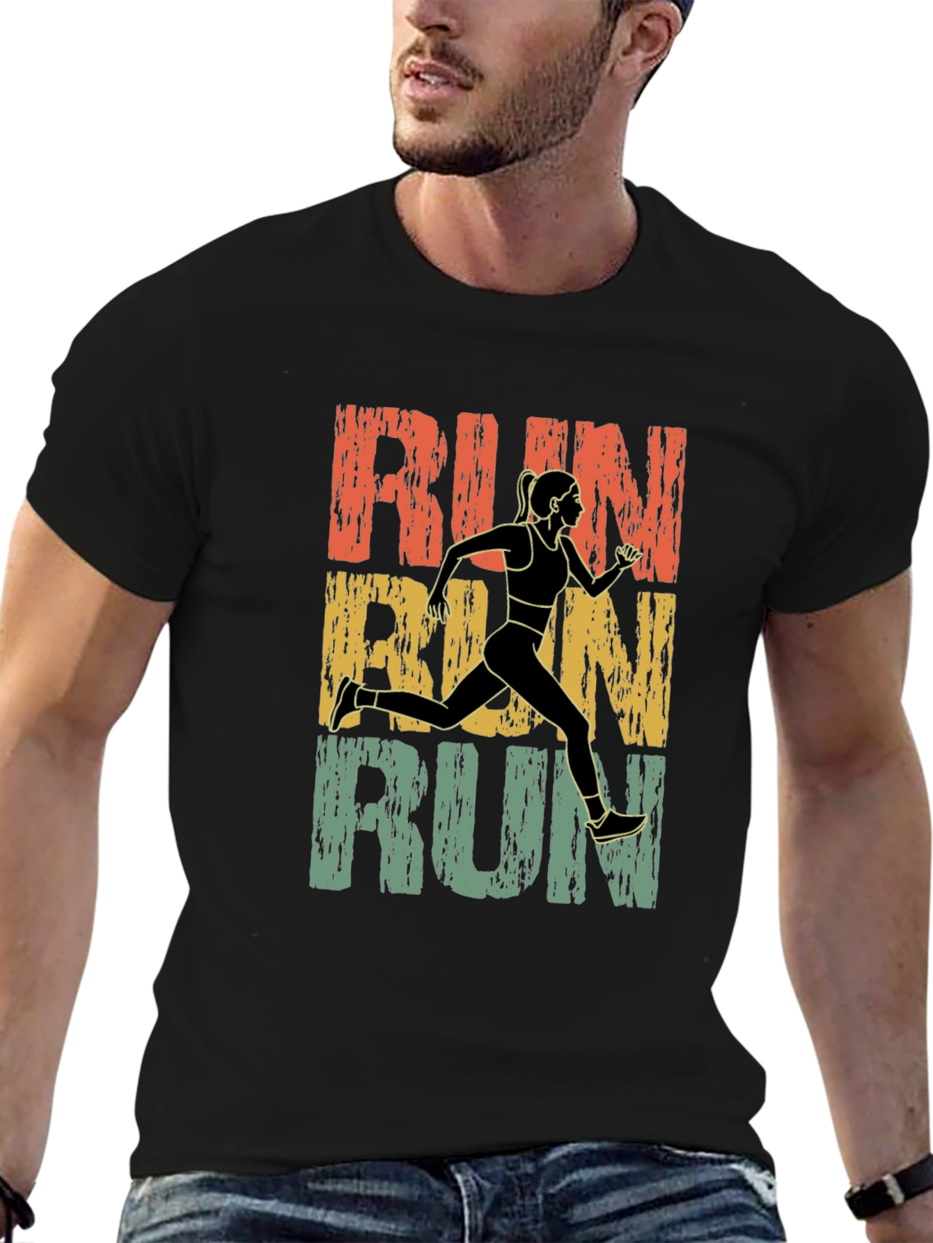Retro Run Graphic T-Shirt