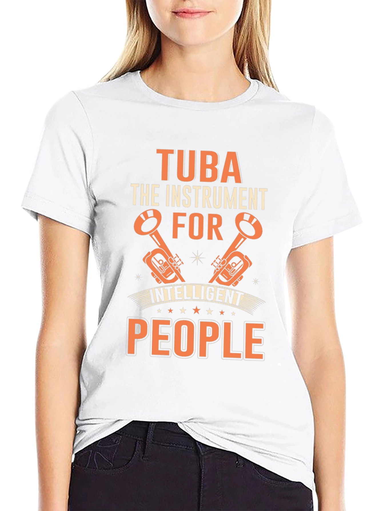 Tuba Instrument Intelligent People Graphic Tee