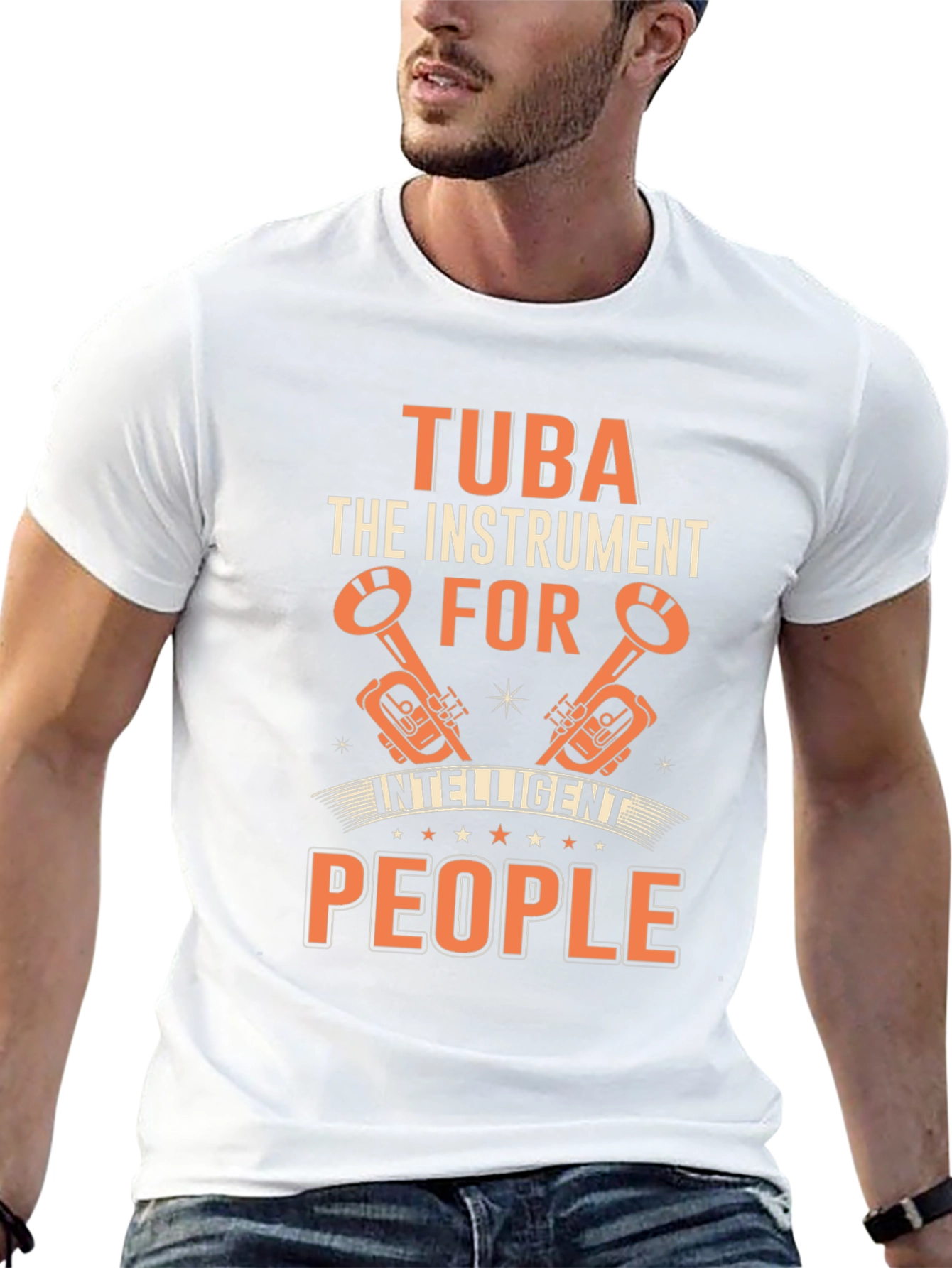 Tuba Instrument Intelligent People Graphic Tee