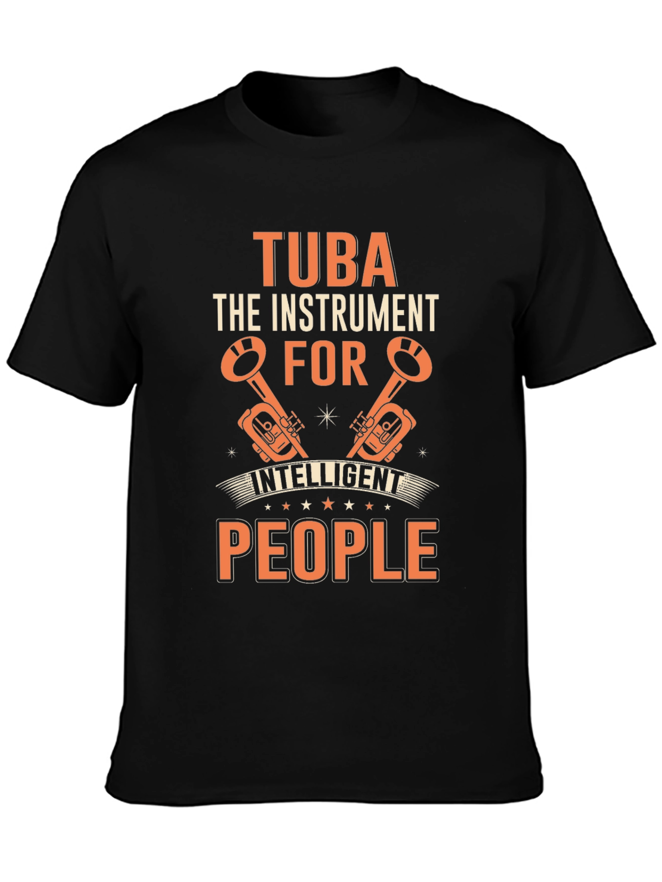 Tuba Instrument Intelligent People Graphic Tee