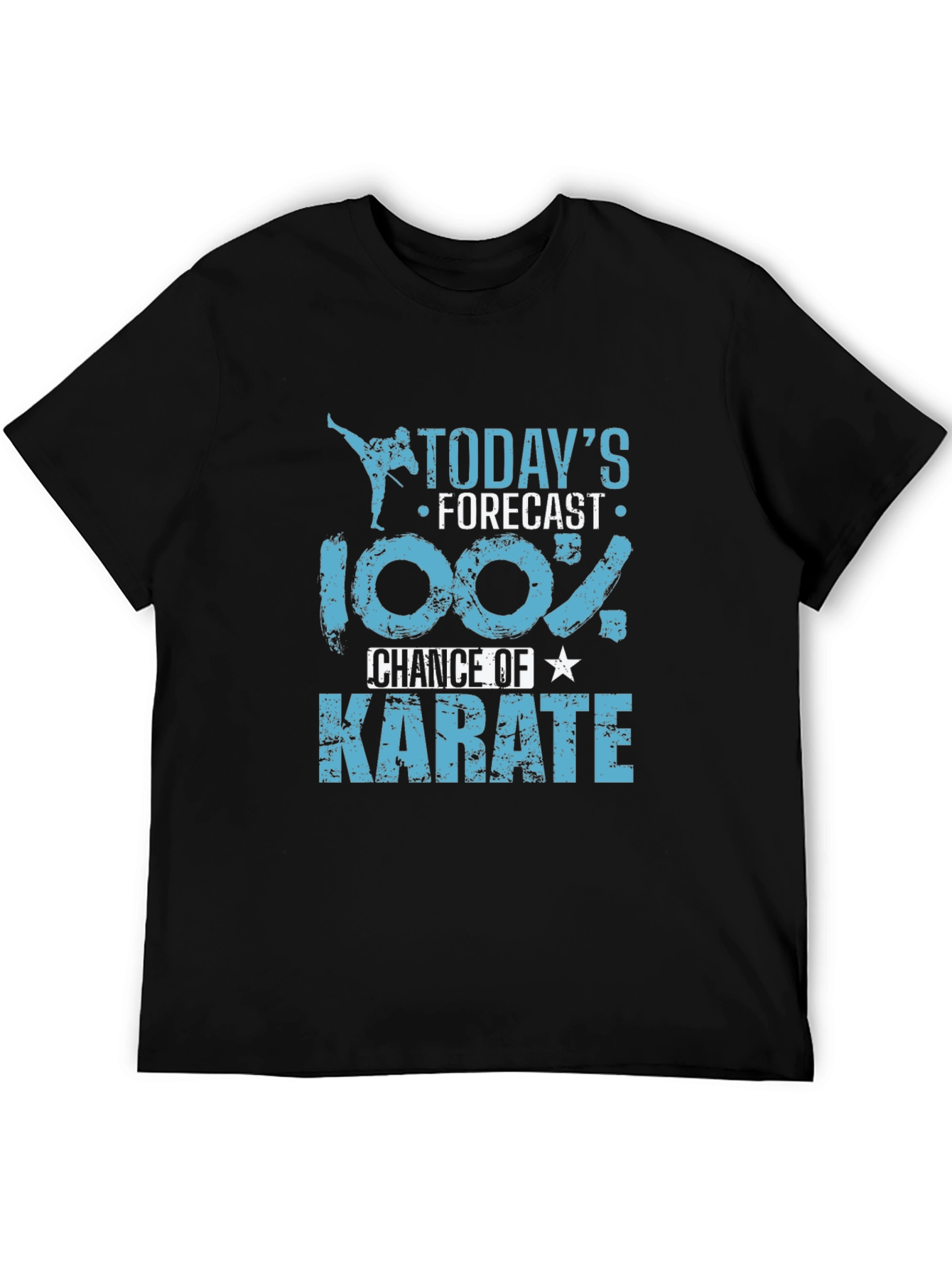 Karate Forecast Black Graphic T-Shirt