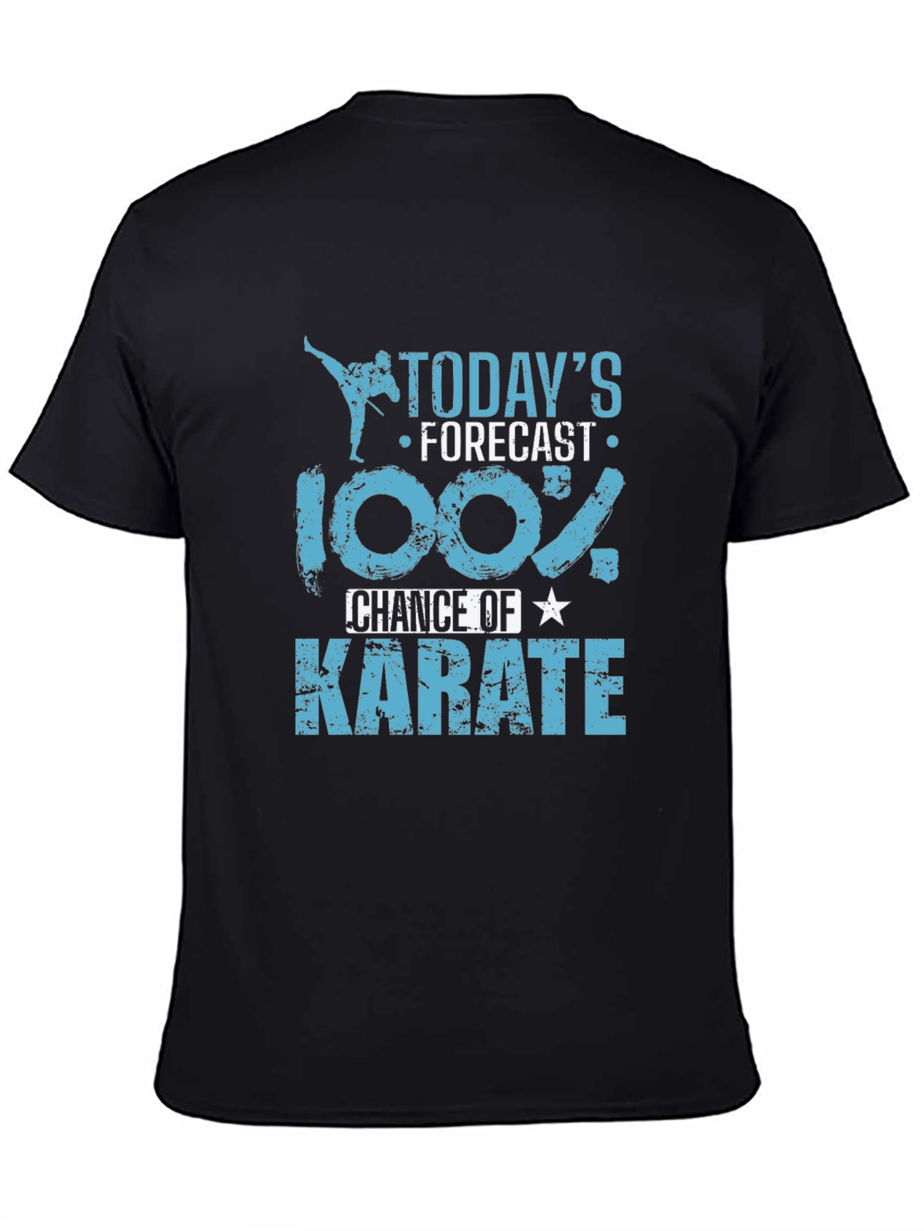 Karate Forecast Black Graphic T-Shirt