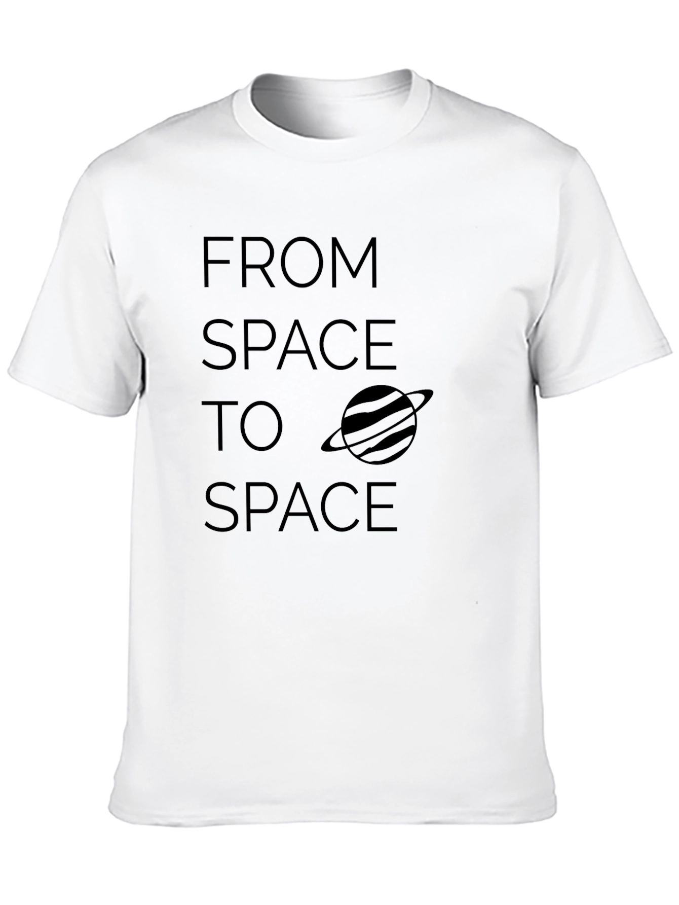 From Space to Space Black Graphic Tee