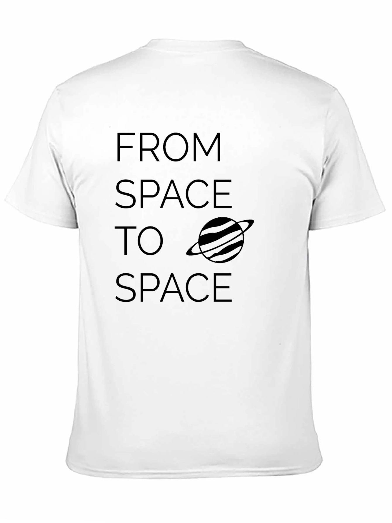 From Space to Space Black Graphic Tee