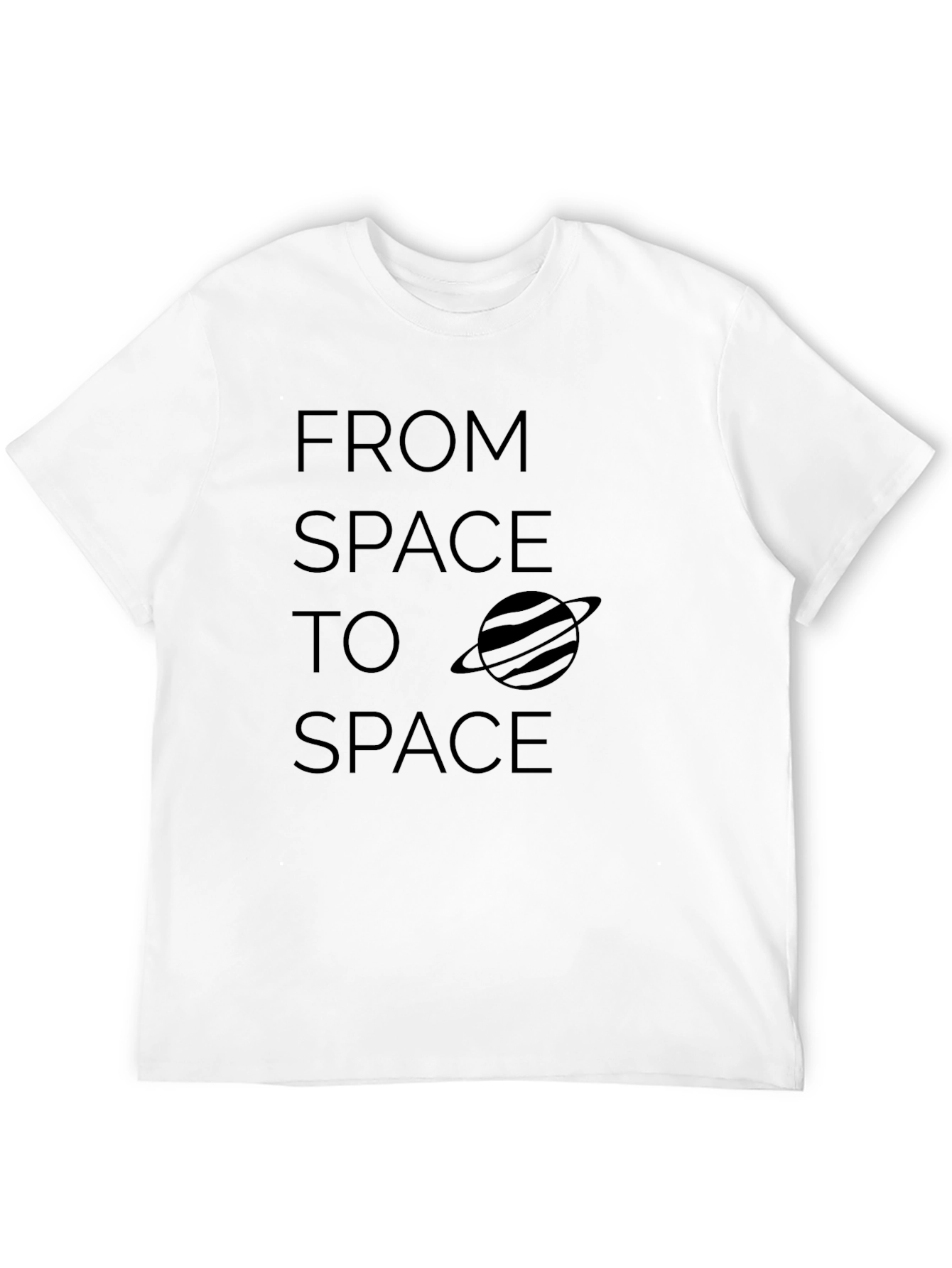 From Space to Space Black Graphic Tee