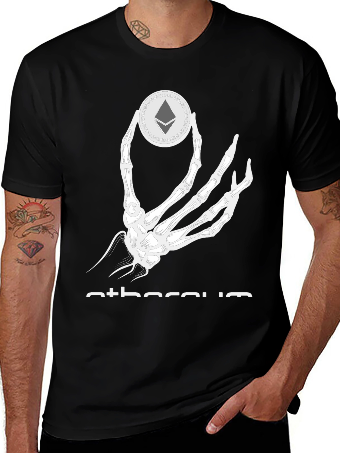 Ethereum Crypto Black Graphic Tee