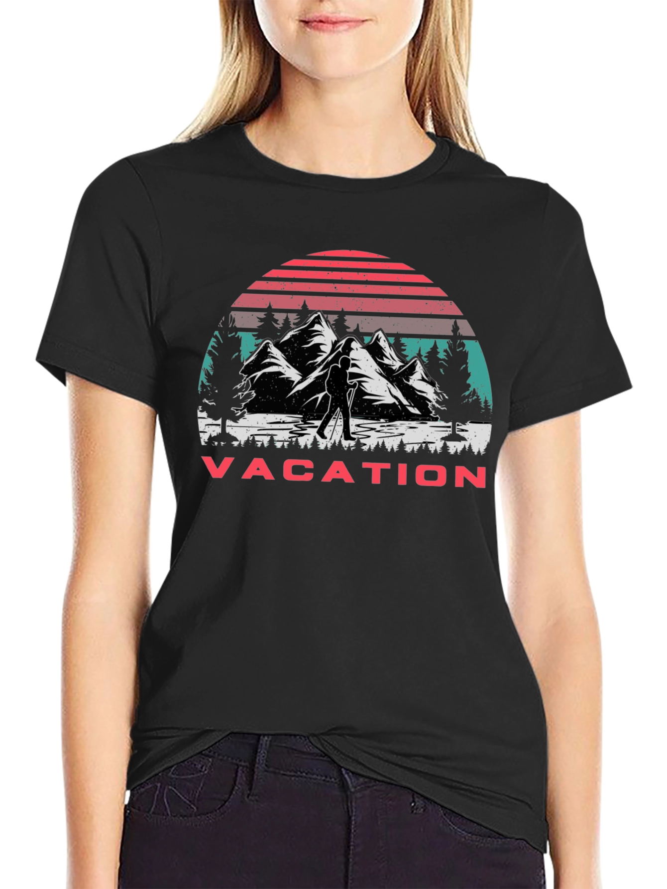 Vacation Mountain Hiking Graphic T-Shirt