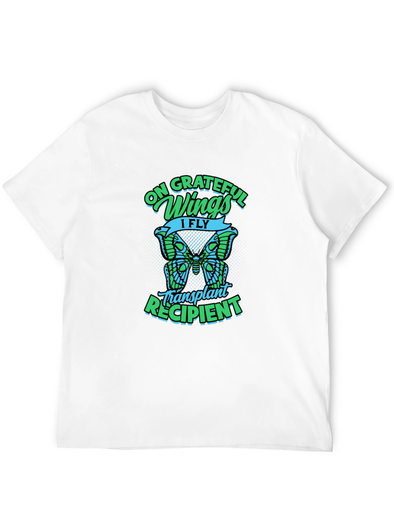 Grateful Wings Transplant Recipient Graphic T-Shirt
