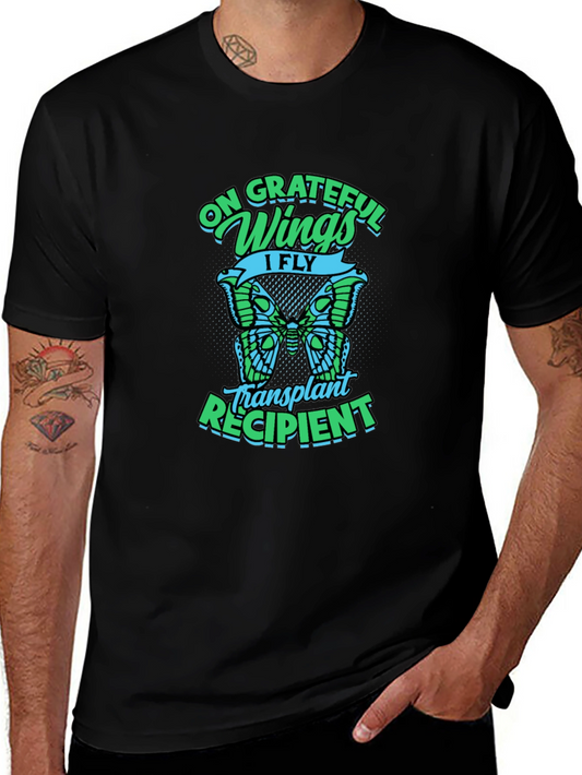 Grateful Wings Transplant Recipient Graphic T-Shirt