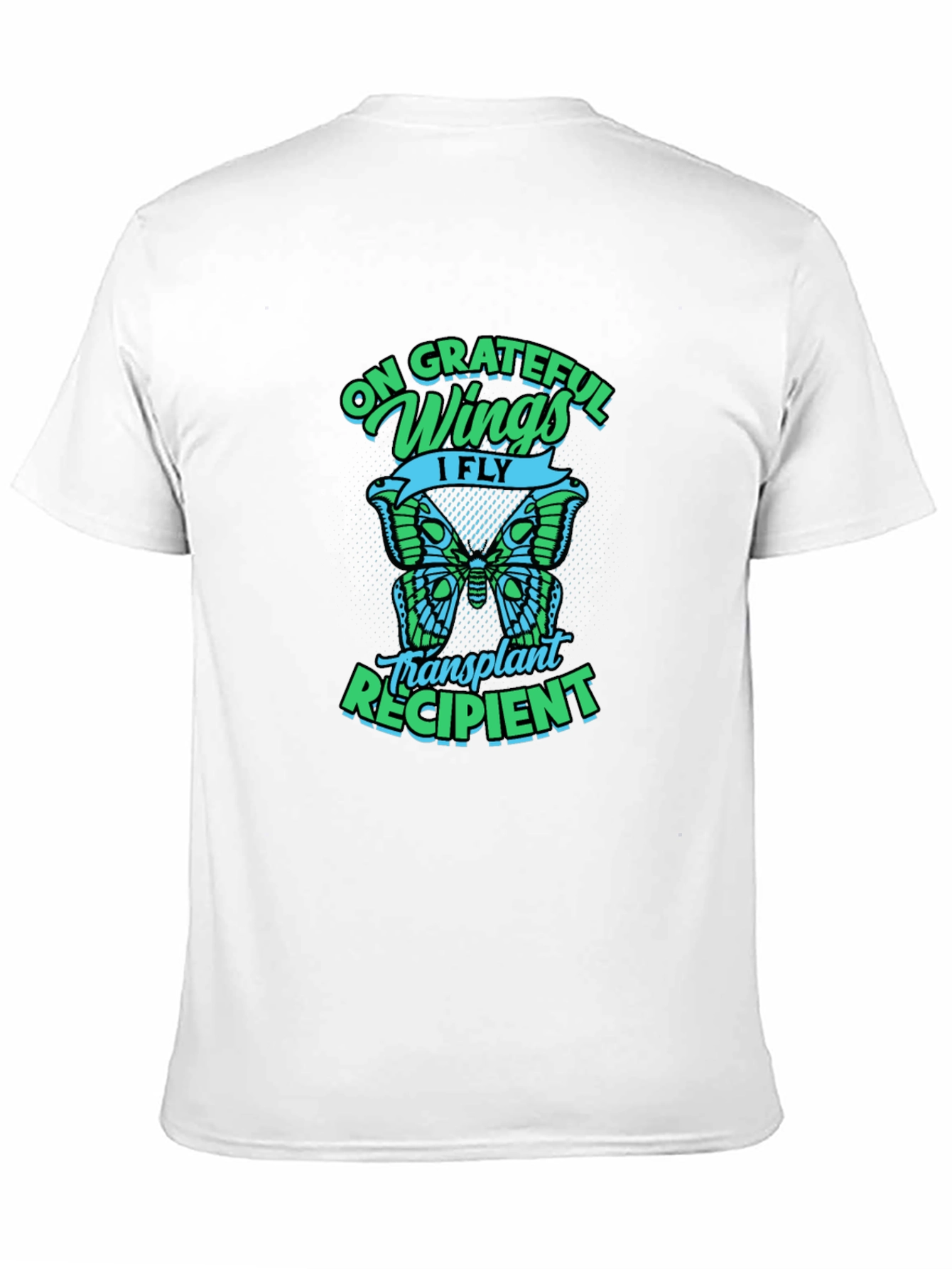 Grateful Wings Transplant Recipient Graphic T-Shirt