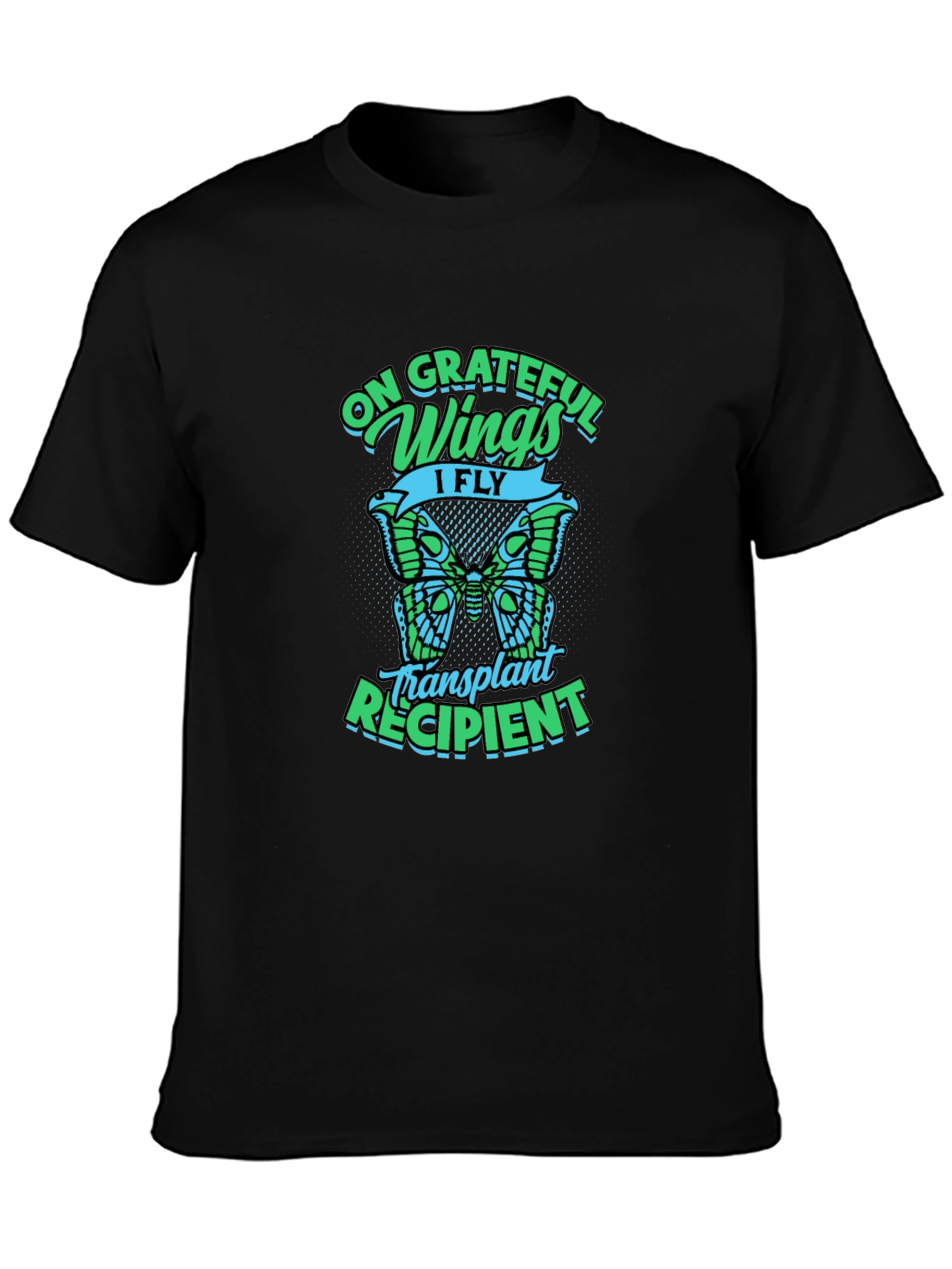 Grateful Wings Transplant Recipient Graphic T-Shirt