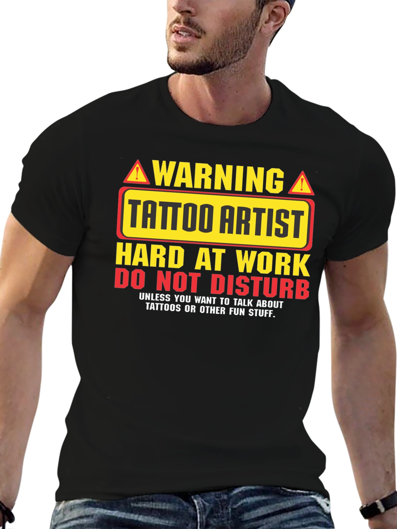 Tattoo Artist Warning Graphic T-Shirt