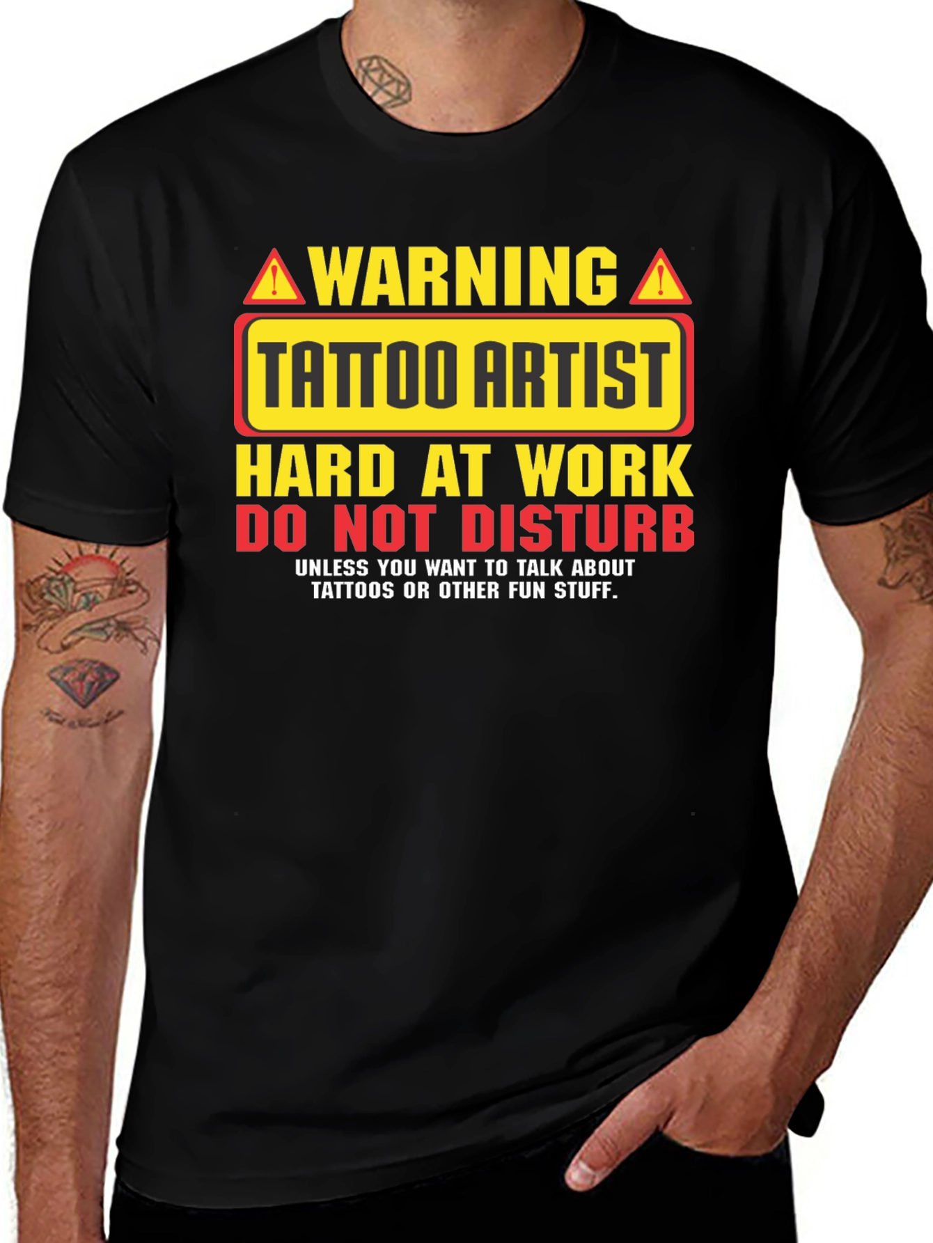 Tattoo Artist Warning Graphic T-Shirt