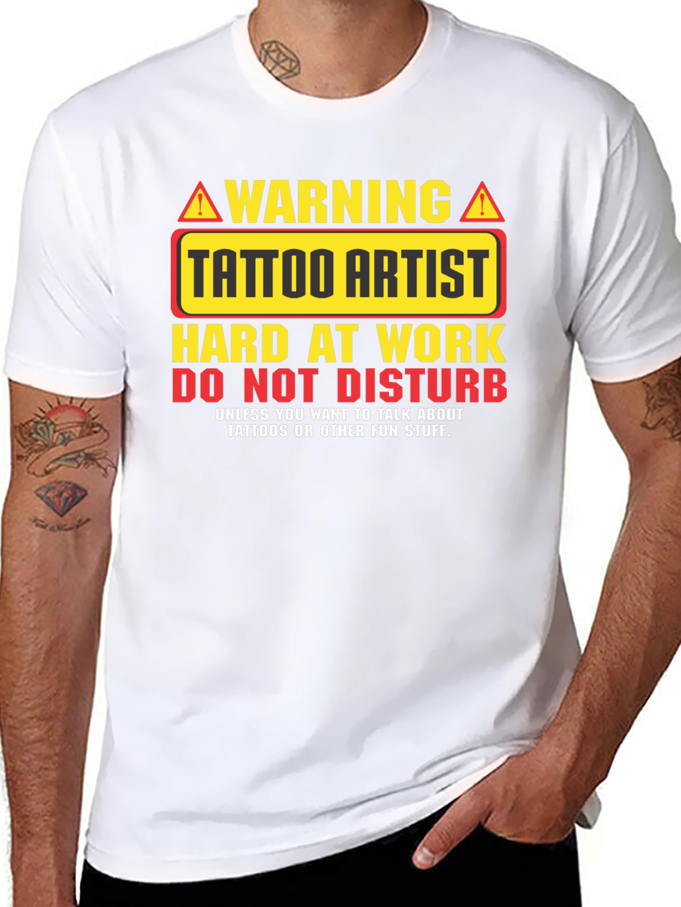 Tattoo Artist Warning Graphic T-Shirt