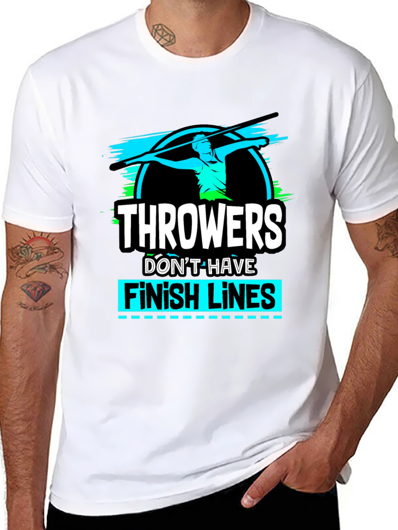 Throwers Dont Have Finish Lines Graphic Tee