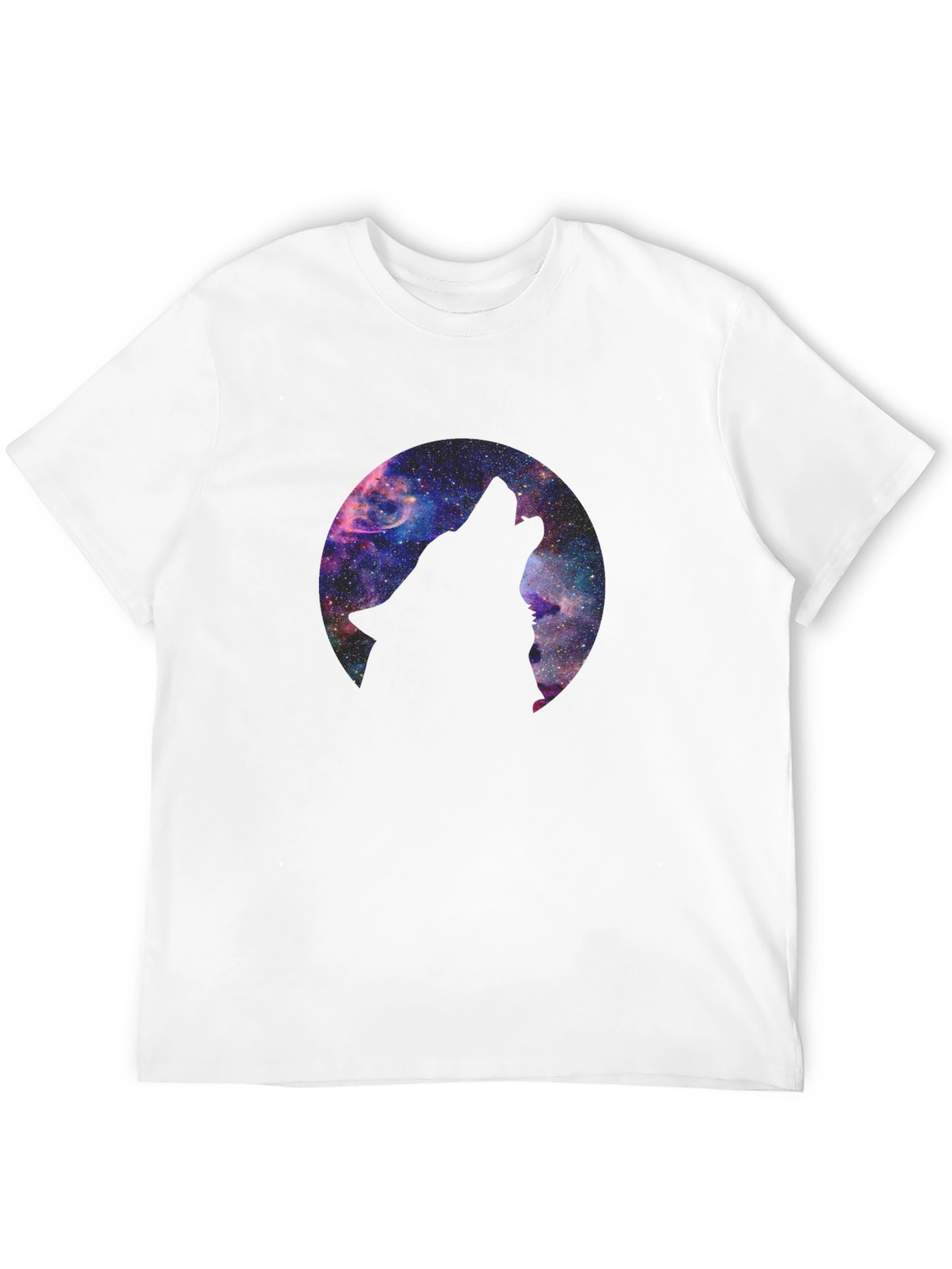 Cosmic Wolf T-Shirt - Black Graphic Tee