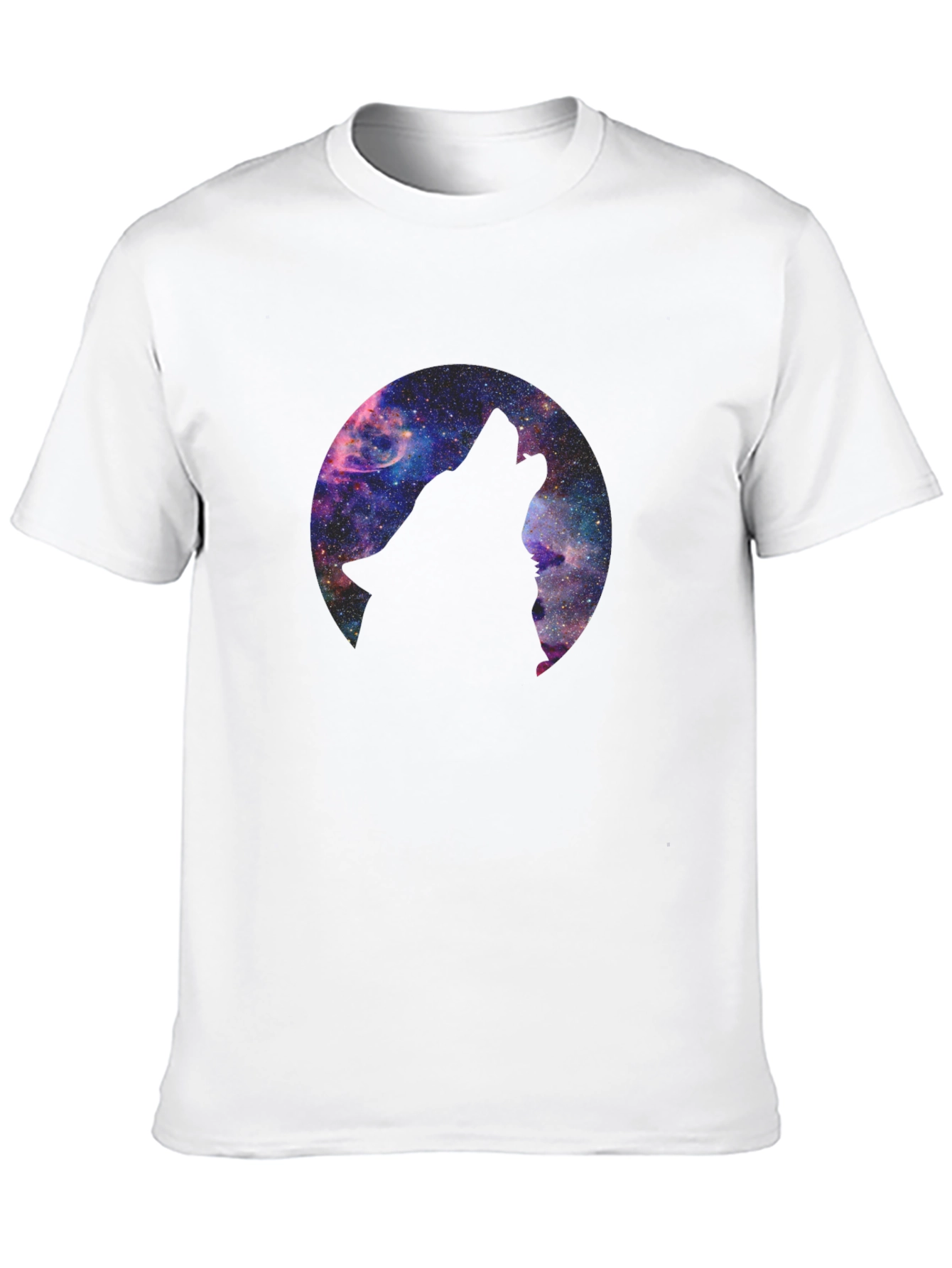 Cosmic Wolf T-Shirt - Black Graphic Tee