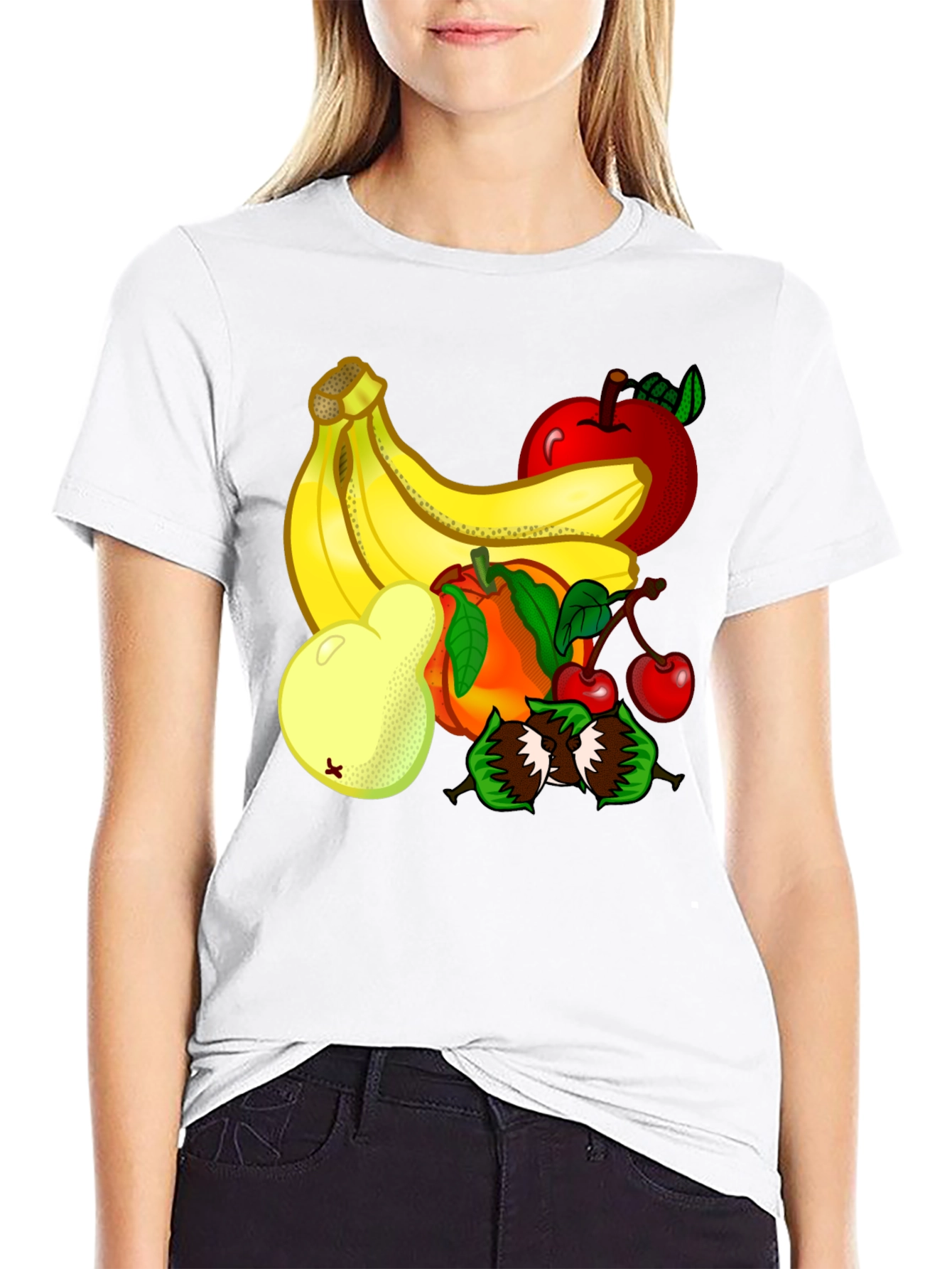 Fruitful Fun Black Tee