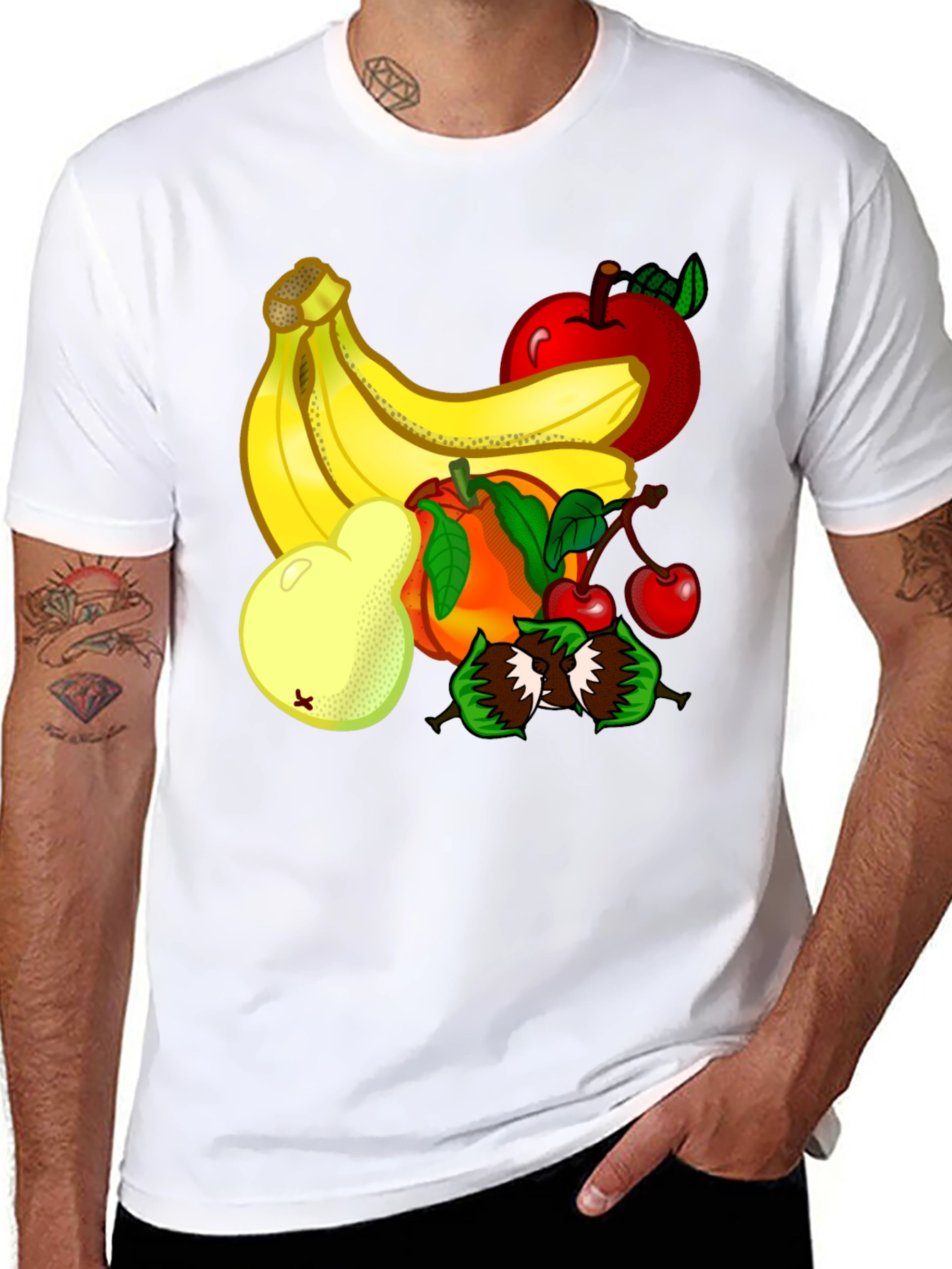 Fruitful Fun Black Tee