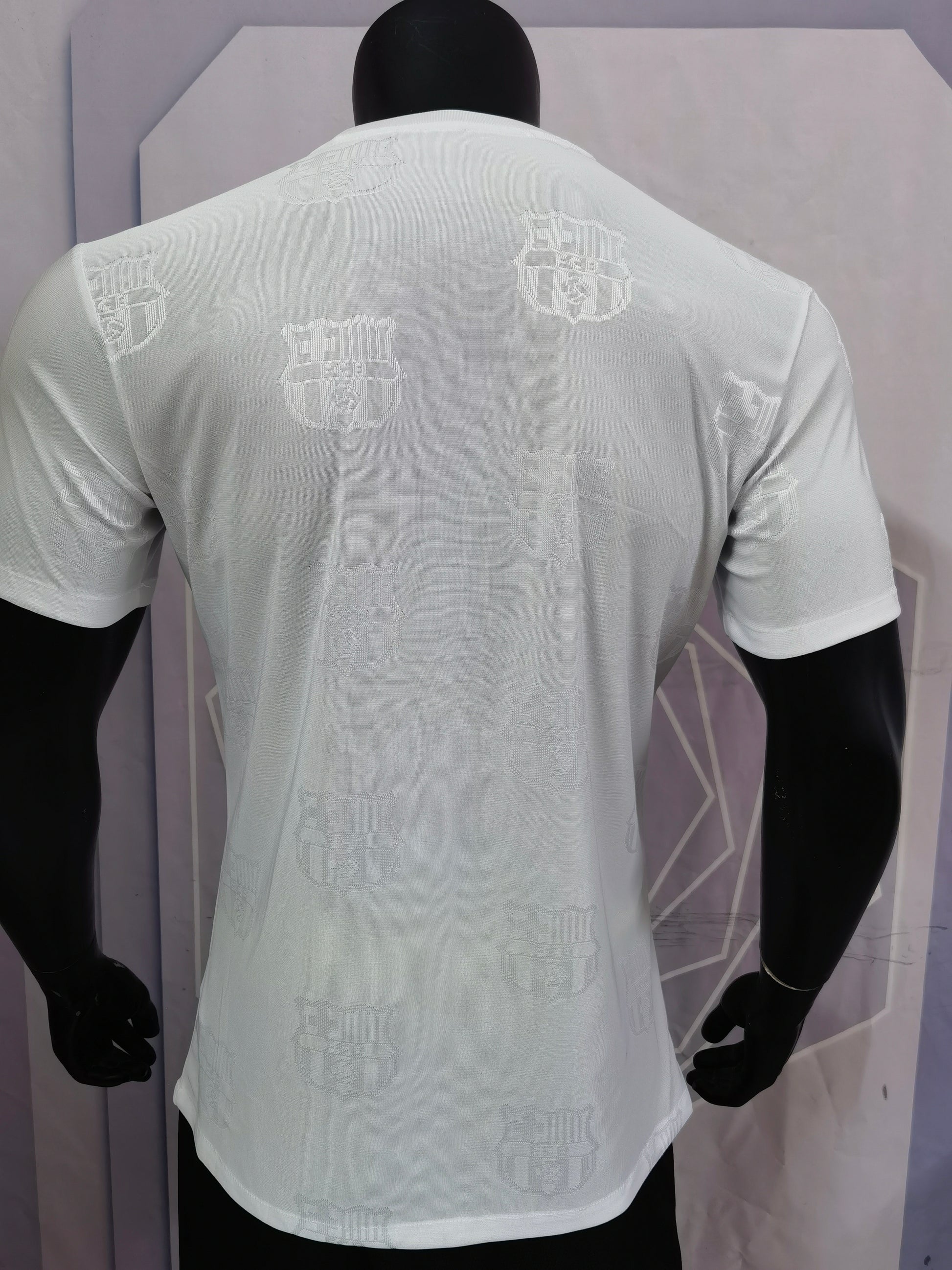 Barcelona White Special Edition Custom Edition Soccer Jersey