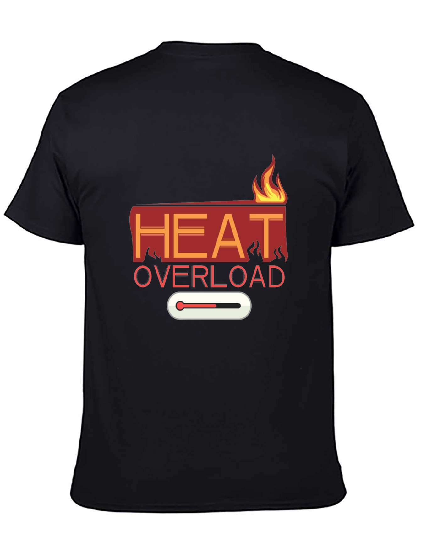 Heat Overload Graphic Tee - Black Casual T-Shirt