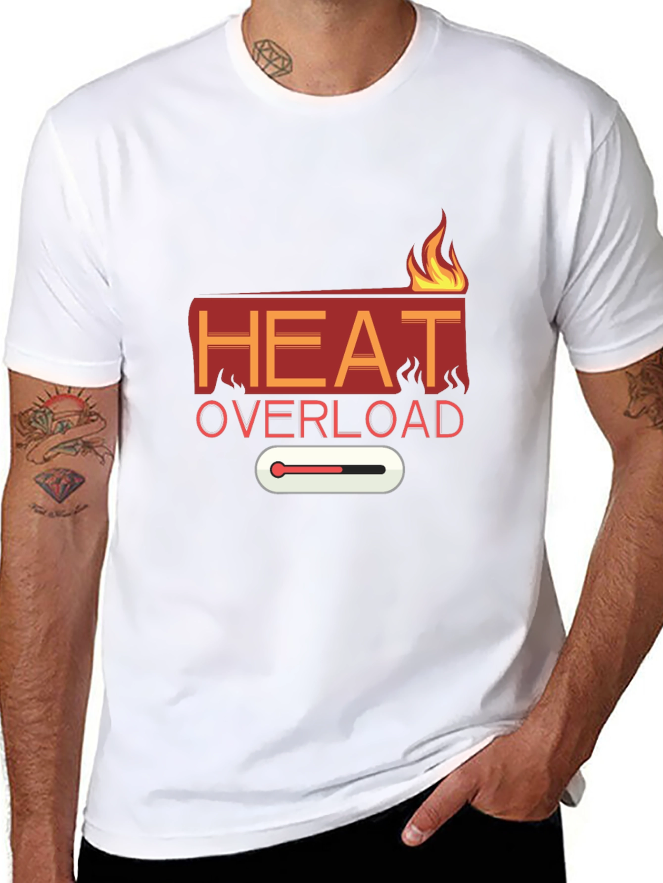 Heat Overload Graphic Tee - Black Casual T-Shirt