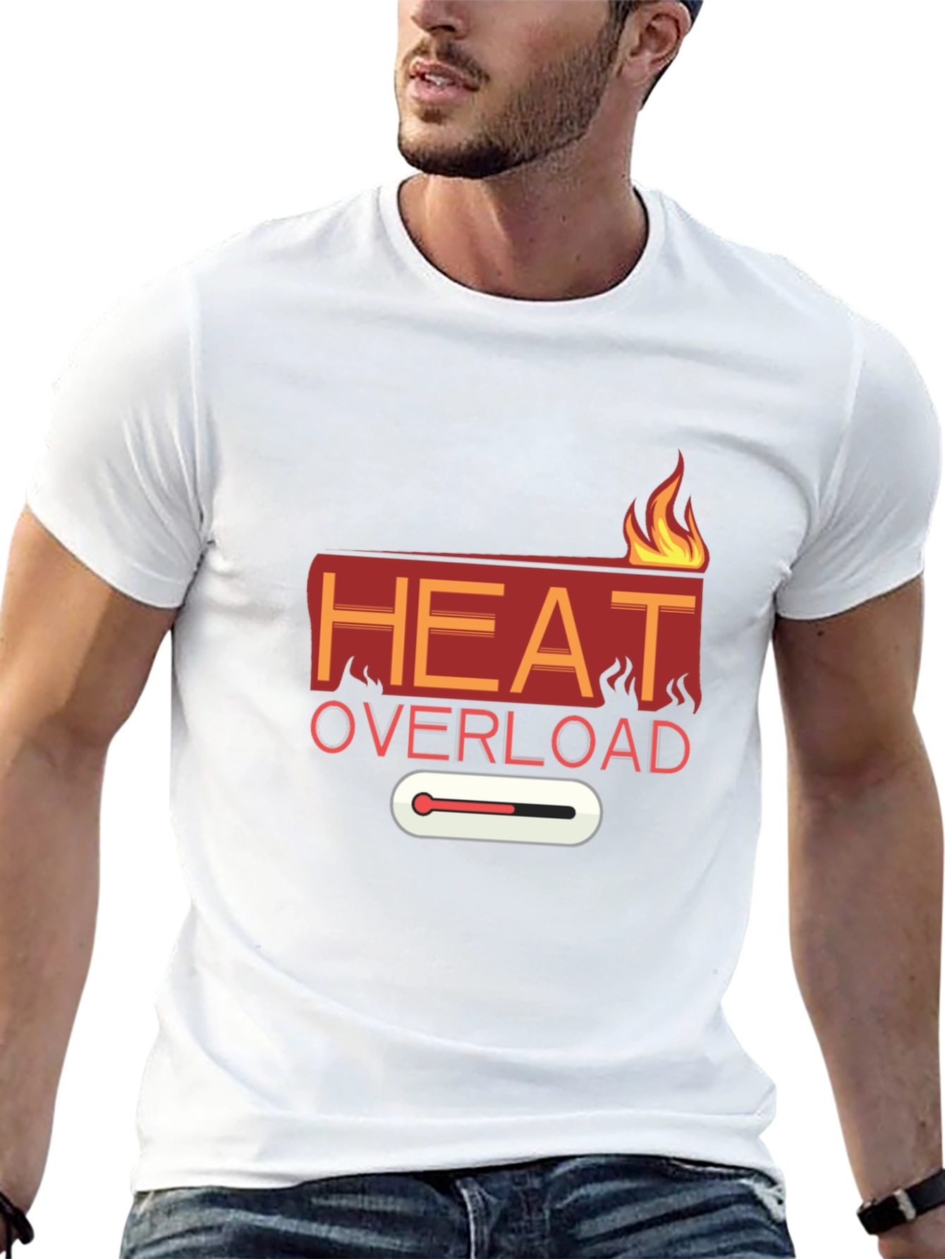 Heat Overload Graphic Tee - Black Casual T-Shirt