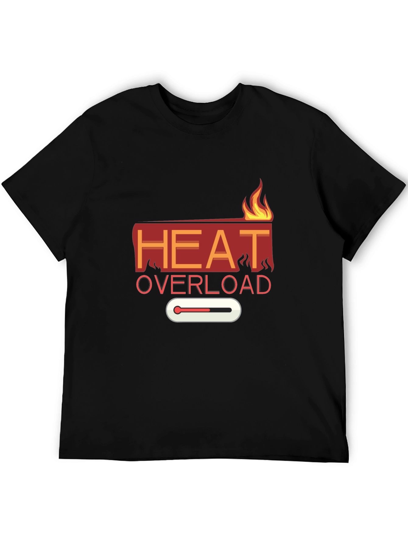 Heat Overload Graphic Tee - Black Casual T-Shirt