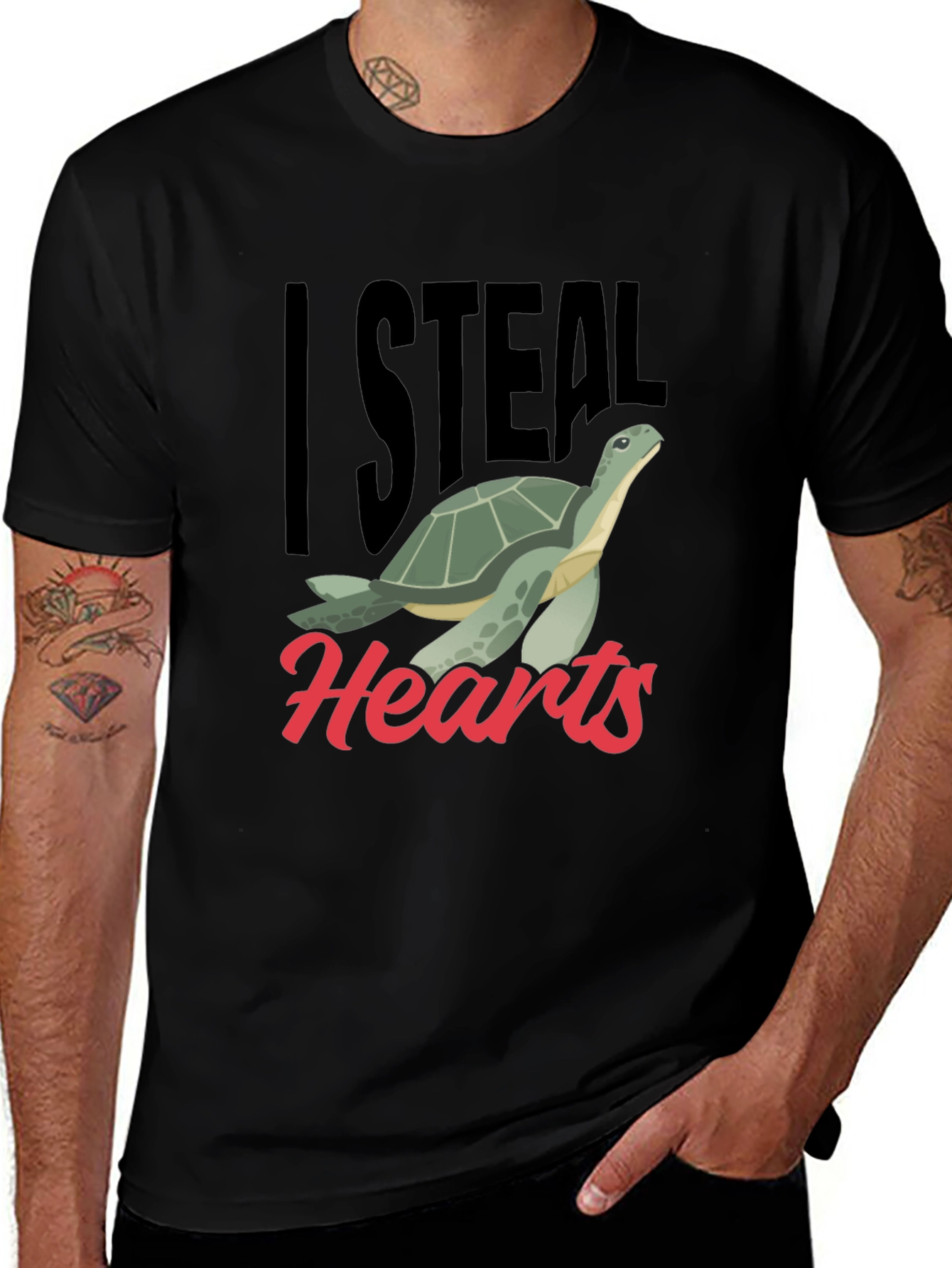 I Steal Hearts Turtle T-Shirt