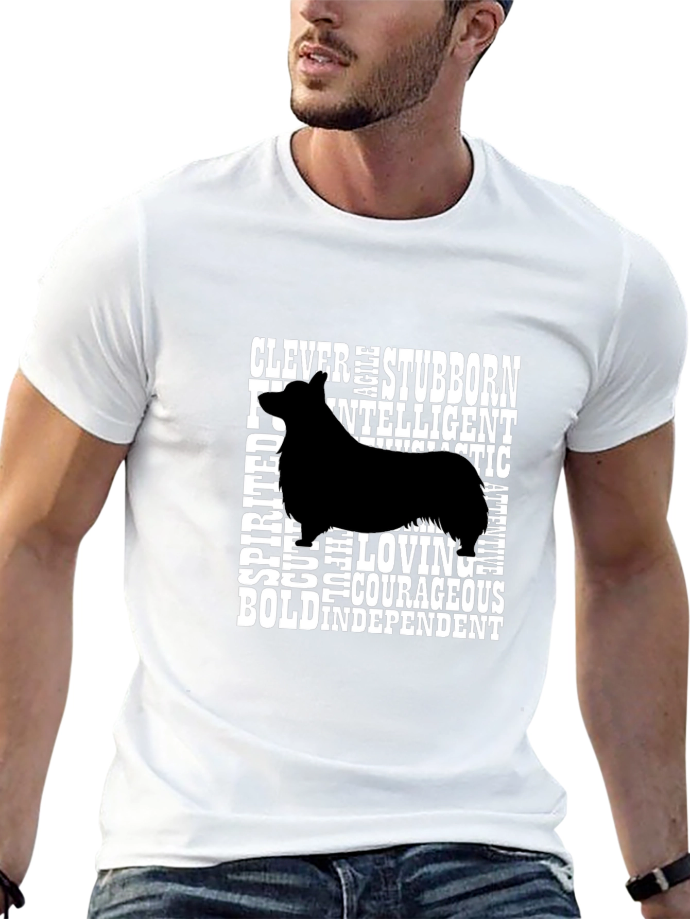 Dog Breed Trait Graphic Tee - Black
