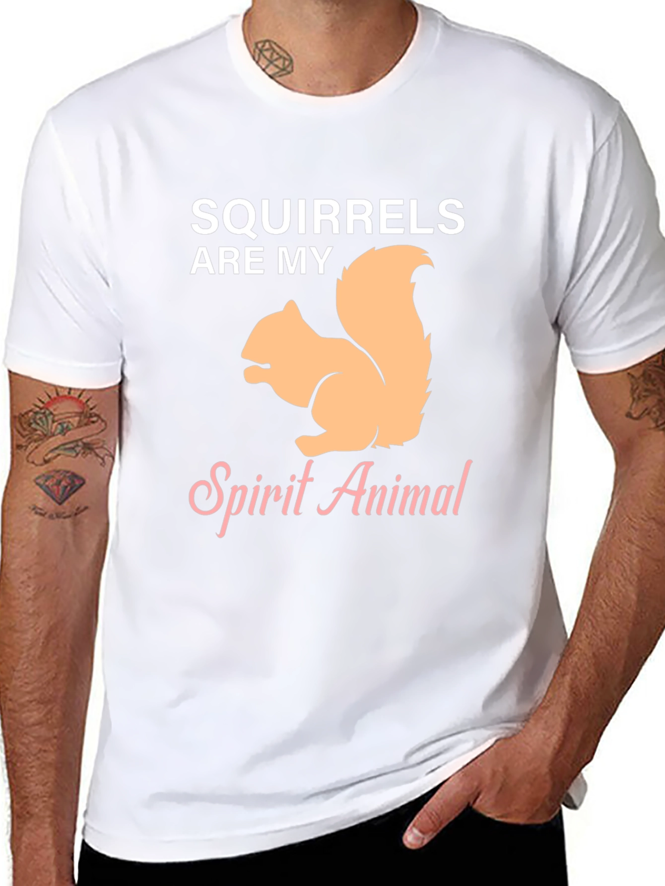 Squirrels Are My Spirit Animal Graphic T-Shirt