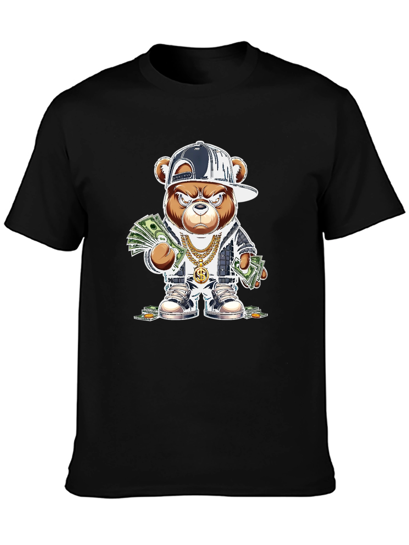 Money Bear Graphic Tee - Streetwear Style