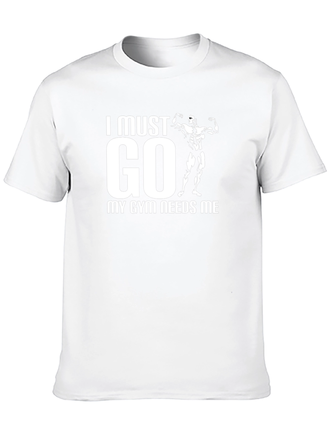 I Must Go My Gym Needs Me Black T-Shirt
