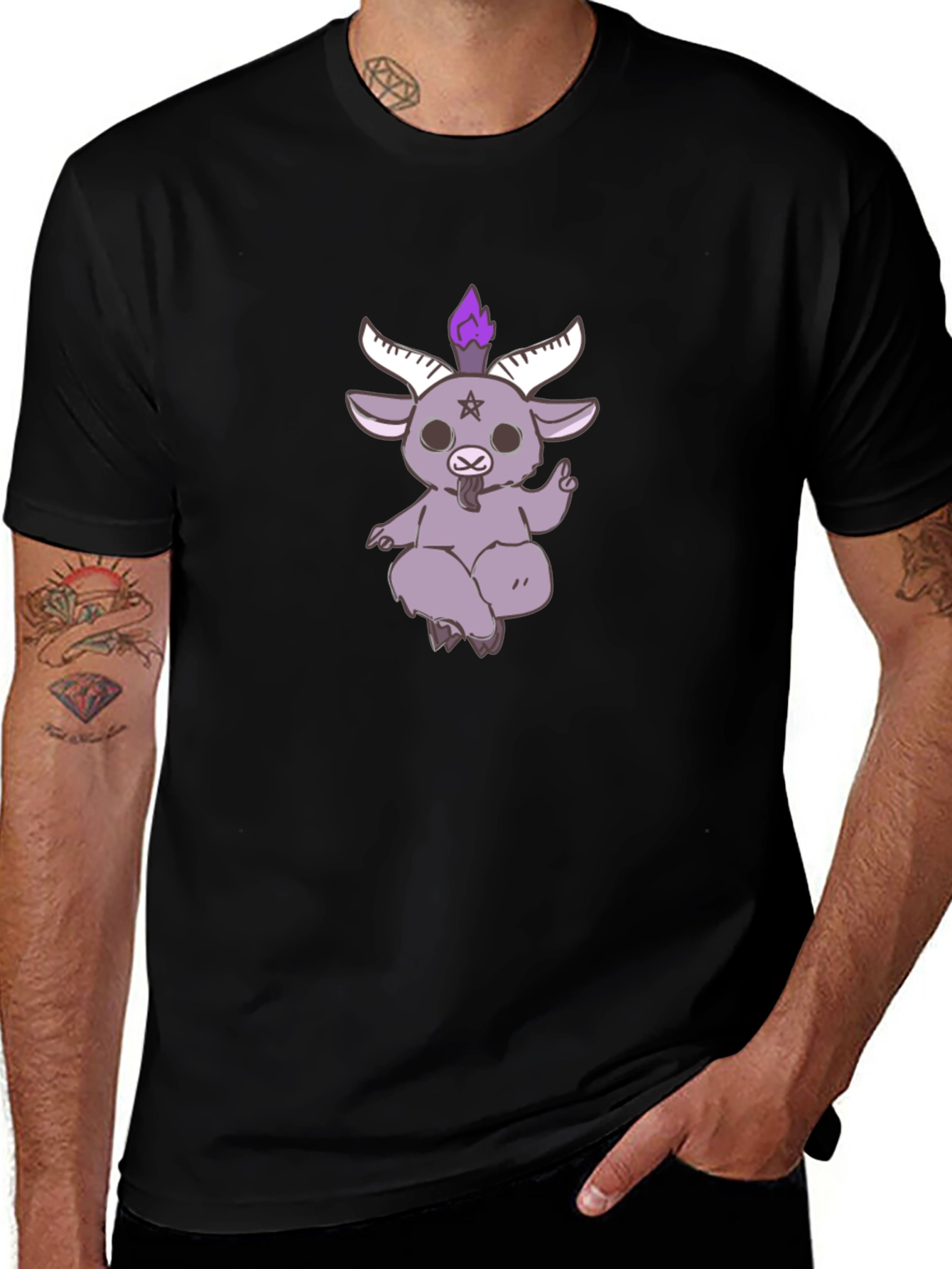 Baphomet Goat Tee - Gothic Style