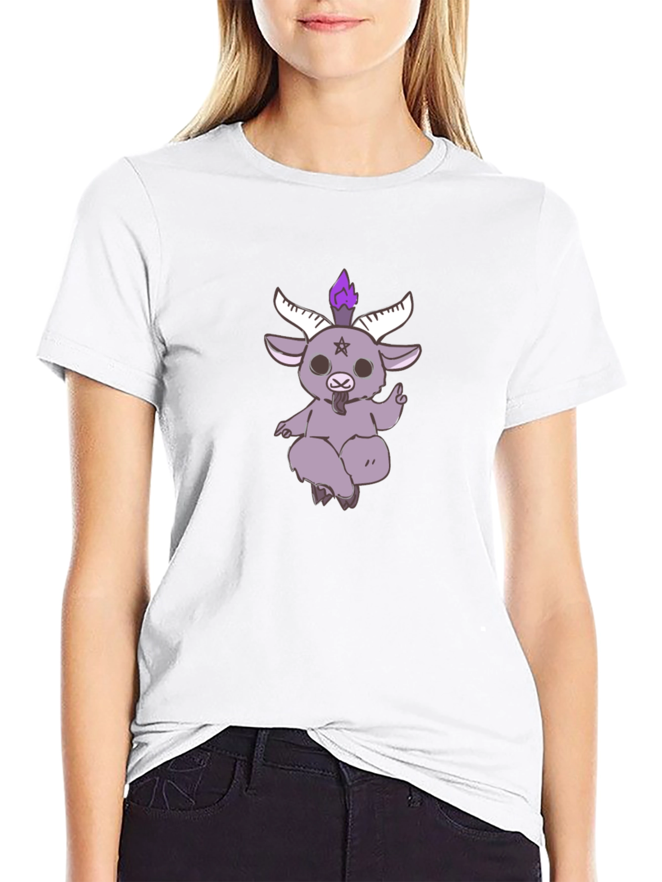 Baphomet Goat Tee - Gothic Style