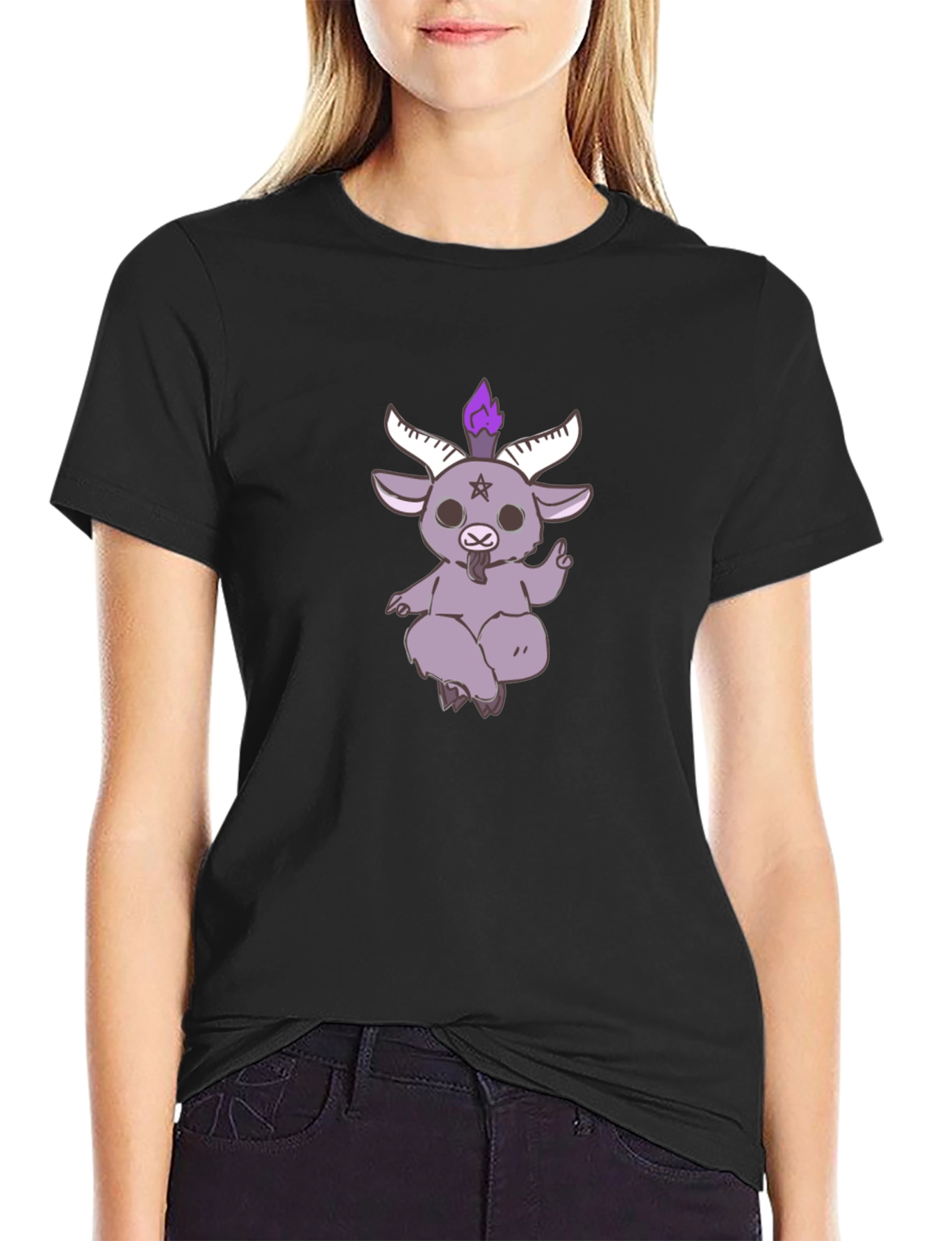 Baphomet Goat Tee - Gothic Style