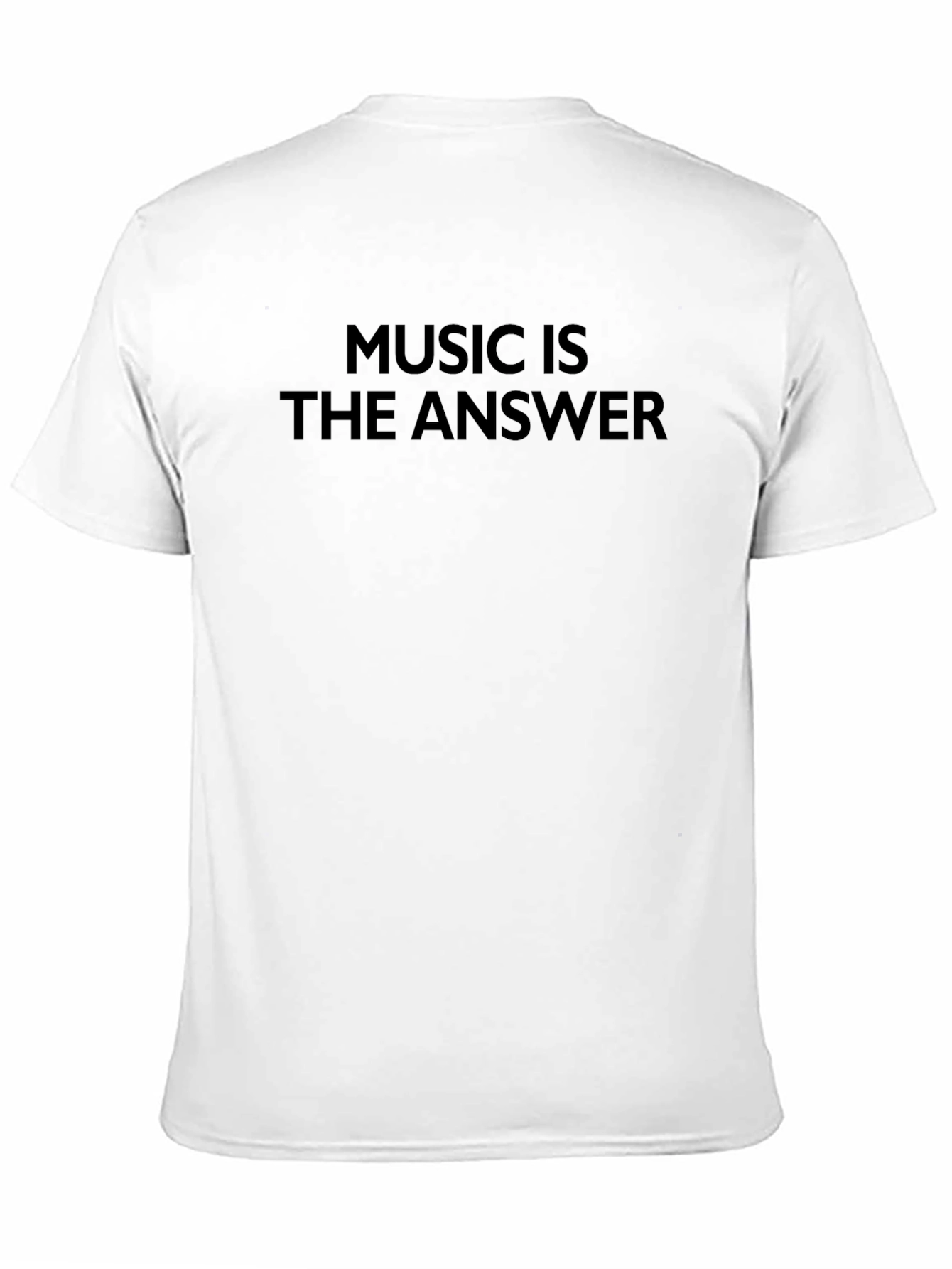Music is the Answer Black T-Shirt