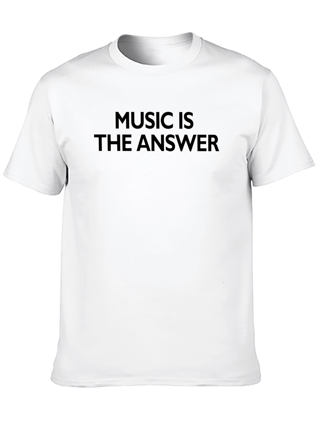 Music is the Answer Black T-Shirt