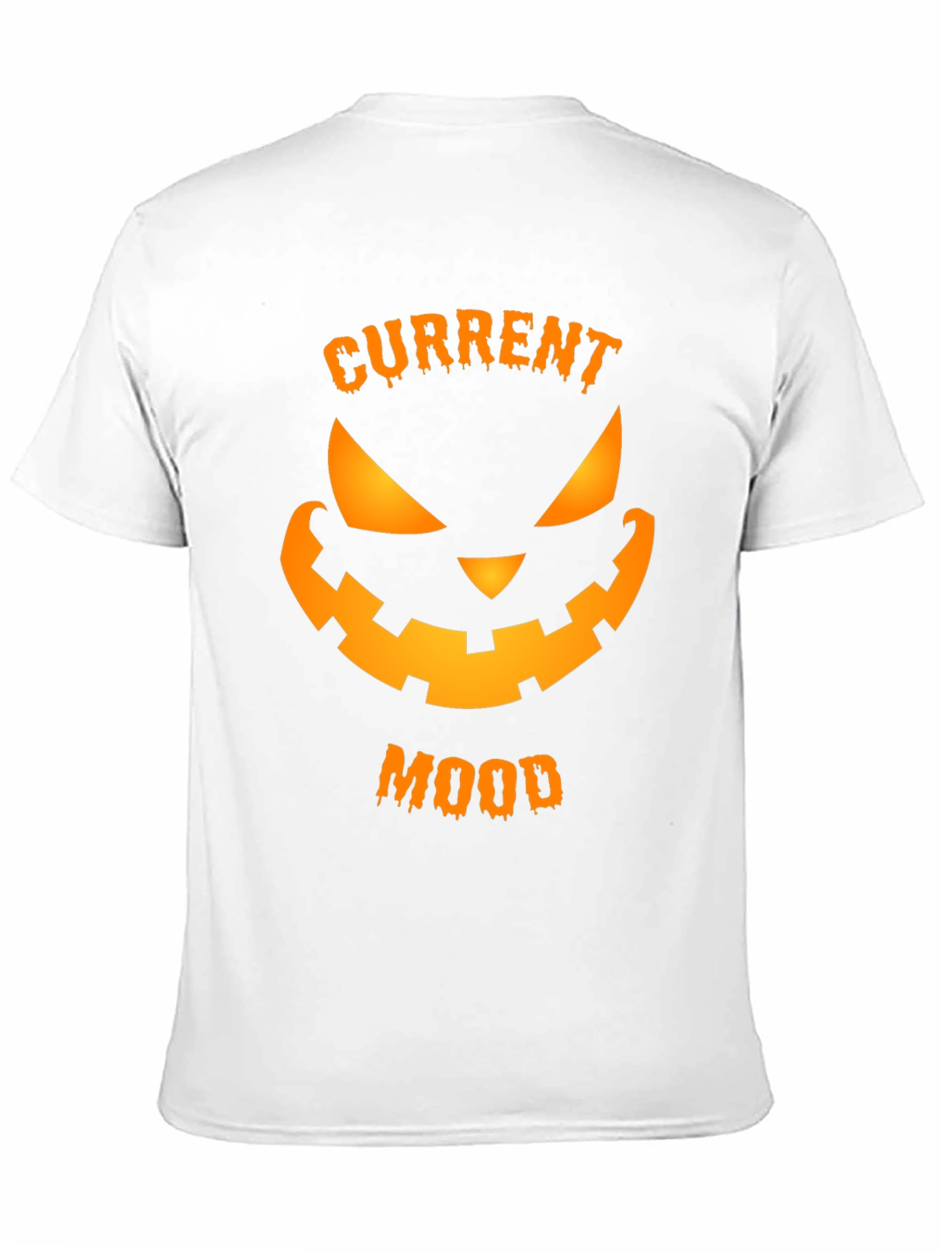 Current Mood Halloween T-Shirt - Spooky Pumpkin Face