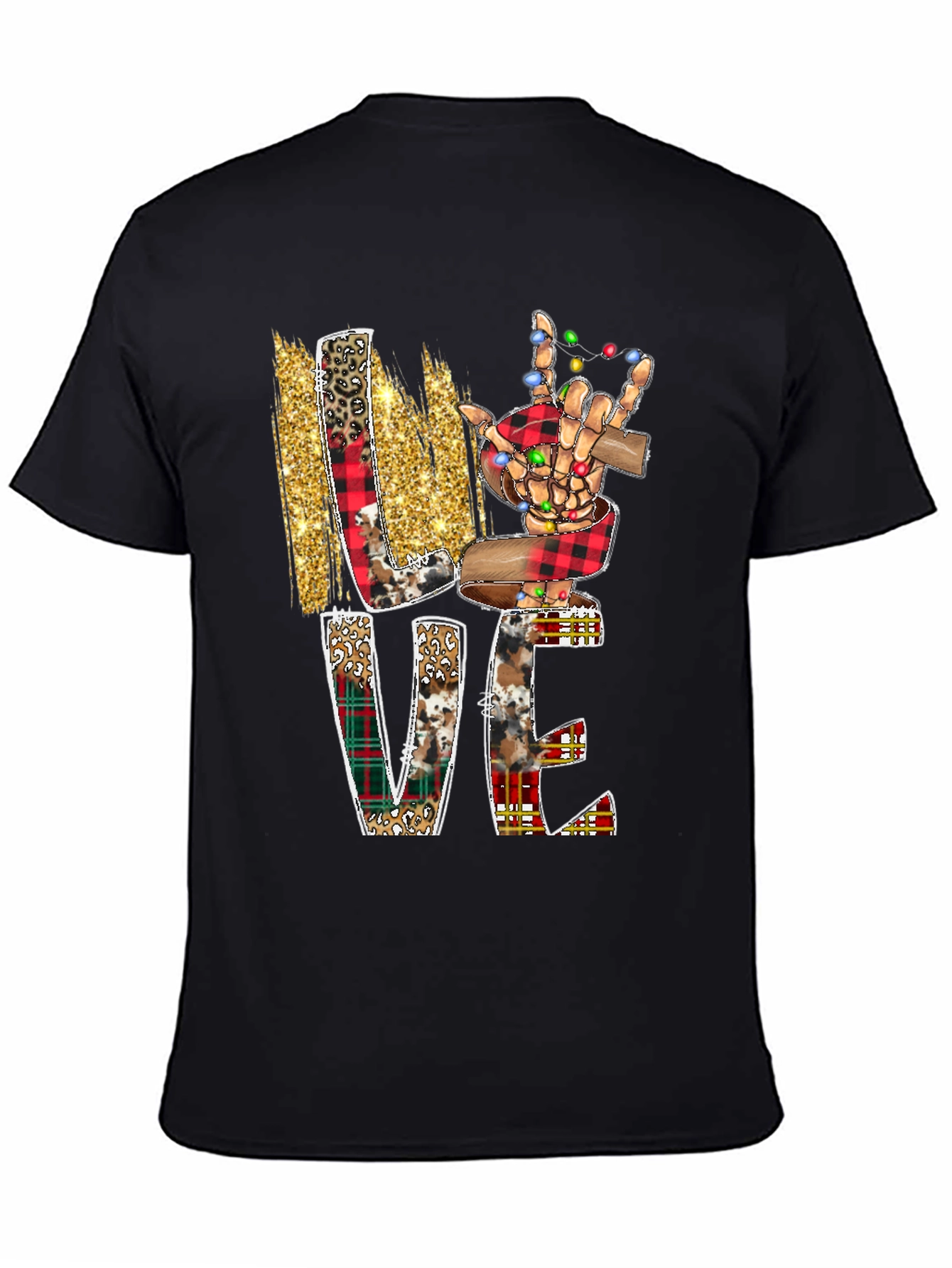 Love ASL Skeleton Hand Christmas T-Shirt