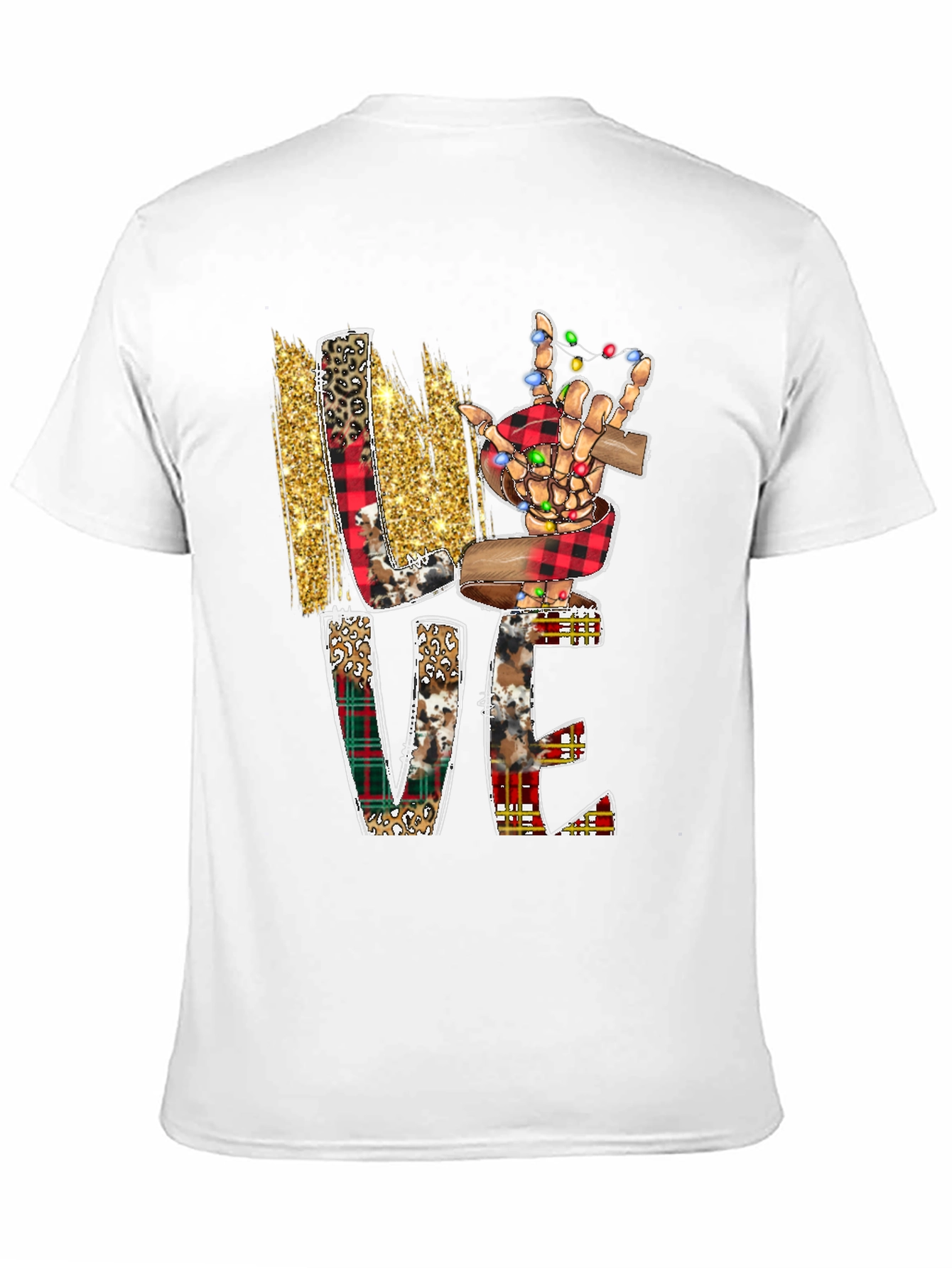 Love ASL Skeleton Hand Christmas T-Shirt
