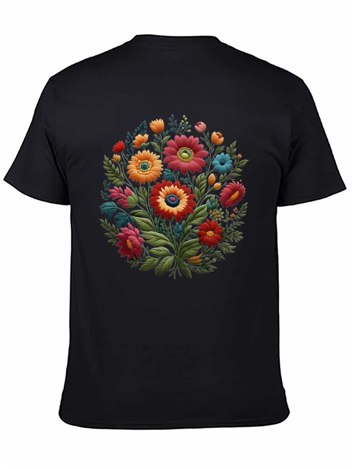 Floral Bouquet Graphic Tee - Stylish Unisex T-Shirt