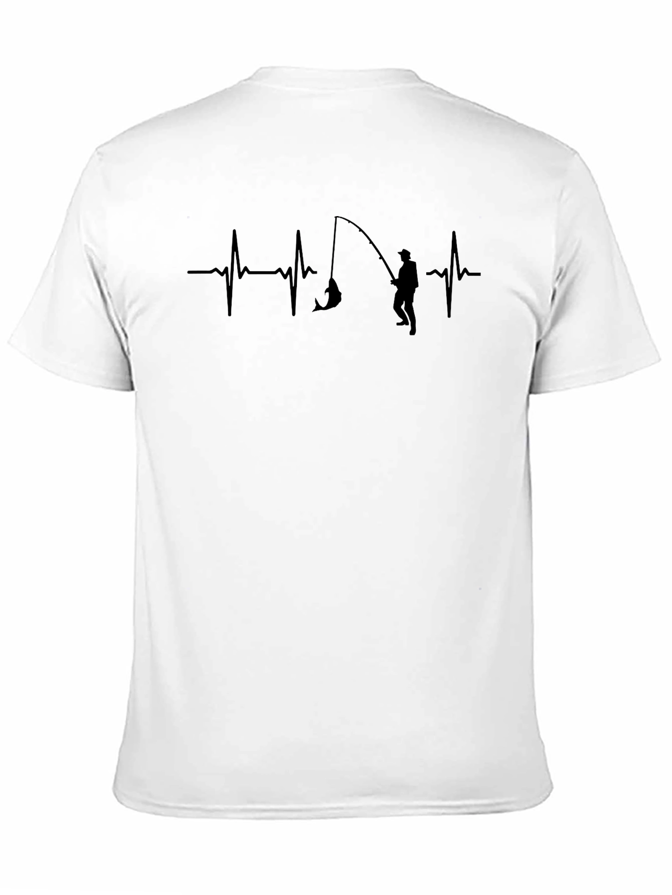 Fishing Heartbeat Graphic Tee