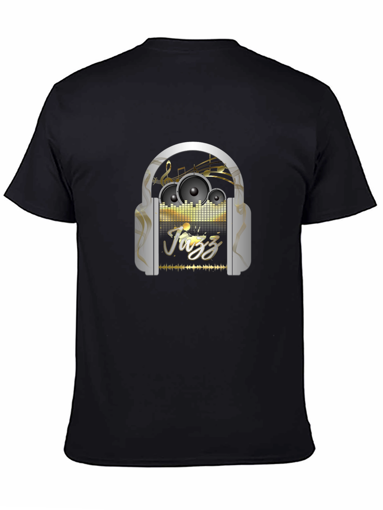 Jazz Music T-Shirt: Headphones & Speakers
