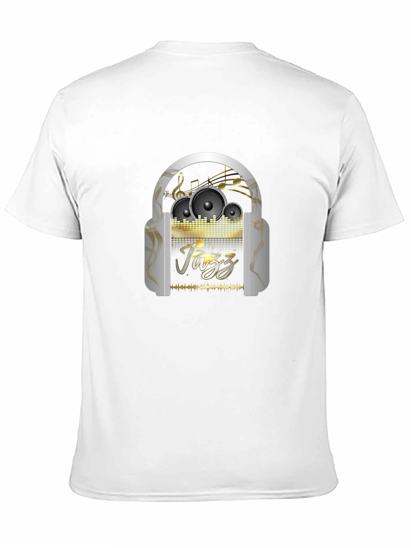 Jazz Music T-Shirt: Headphones & Speakers